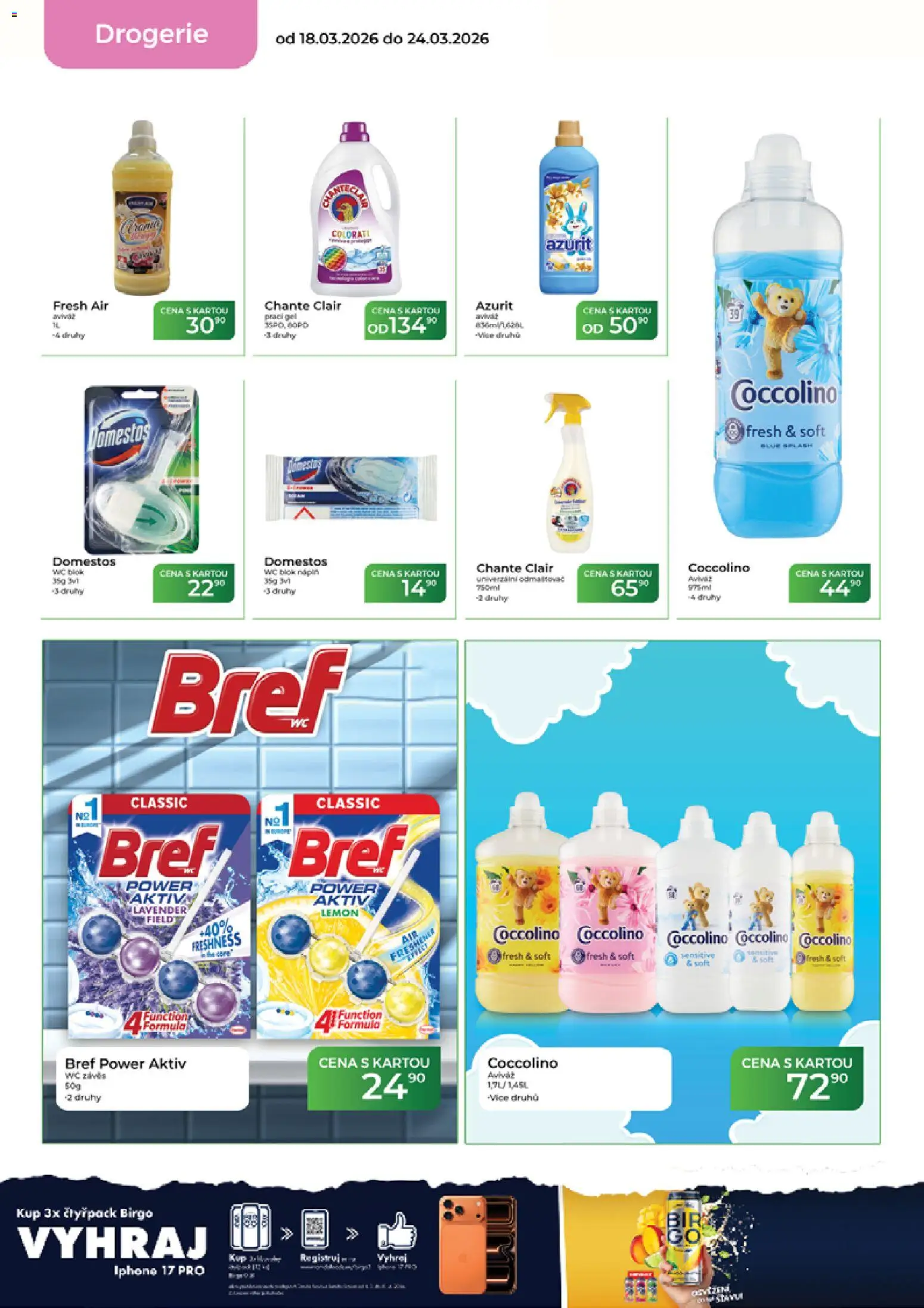 Tamda Foods leták od 18.03.2026 | Strana: 54 | Produkty: Prací gel, Coccolino, Chante Clair, Wc