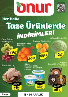 18.12.2025 tarihinden itibaren geçerli olan Onur Market kataloğu önizlemesi