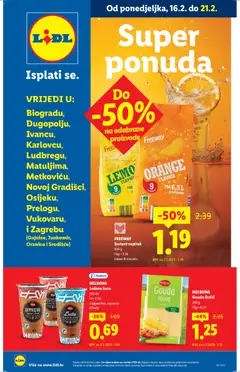 Lidl - Super ponuda - Pregled kataloga iz trgovine Lidl, vrijedi od 16.02.2026