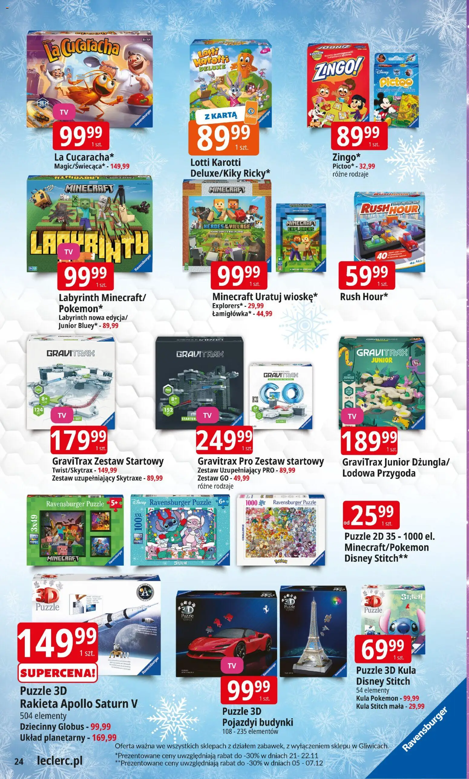 E.Leclerc Gazetka - Zabawki od 12.11.2025 | Strona: 23 | Produkty: Karta, Starter, Globus