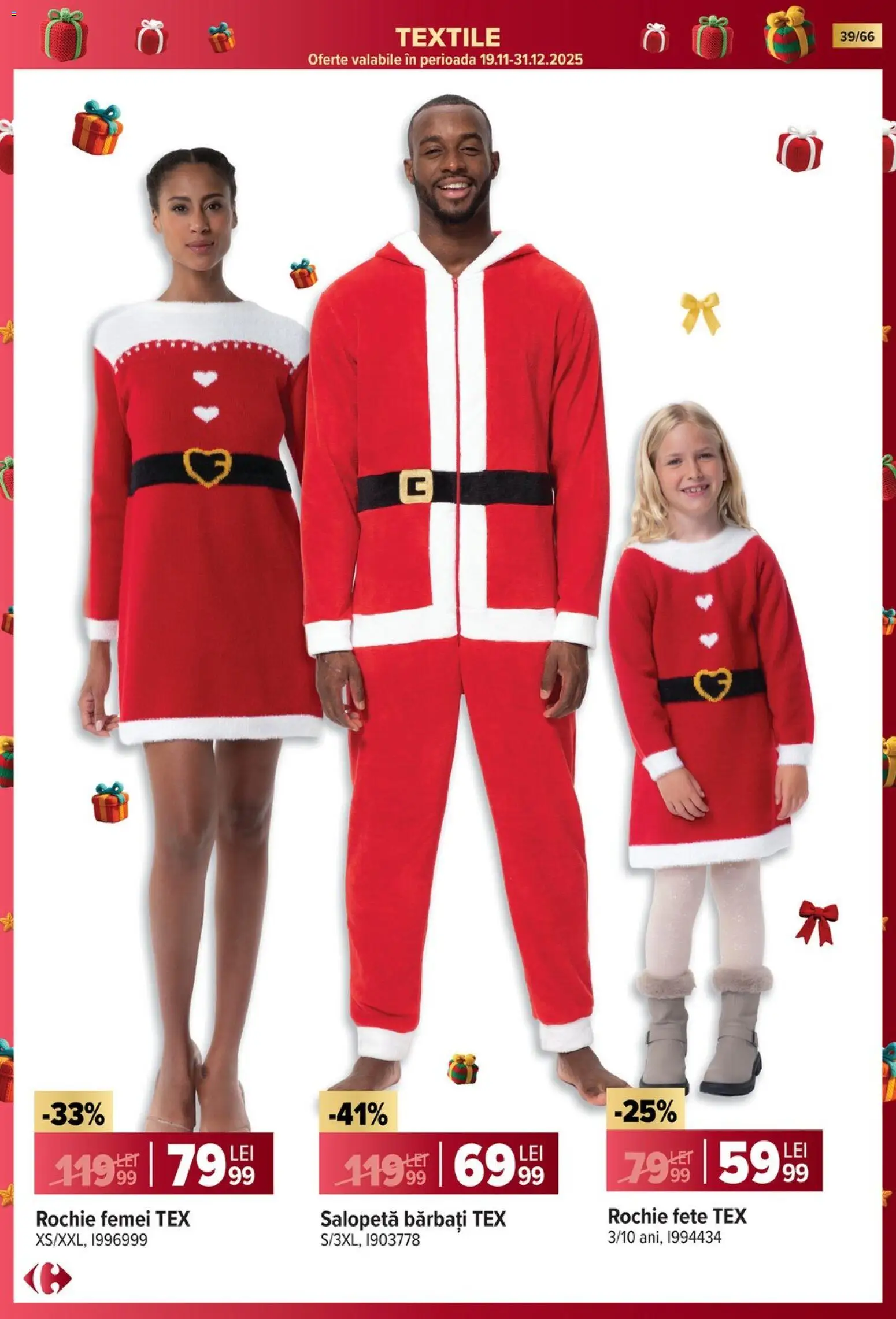 Noul catalog Carrefour – valabil de la 19.11.2025 | Pagină: 39 | Produse: Rochie, Salopetă