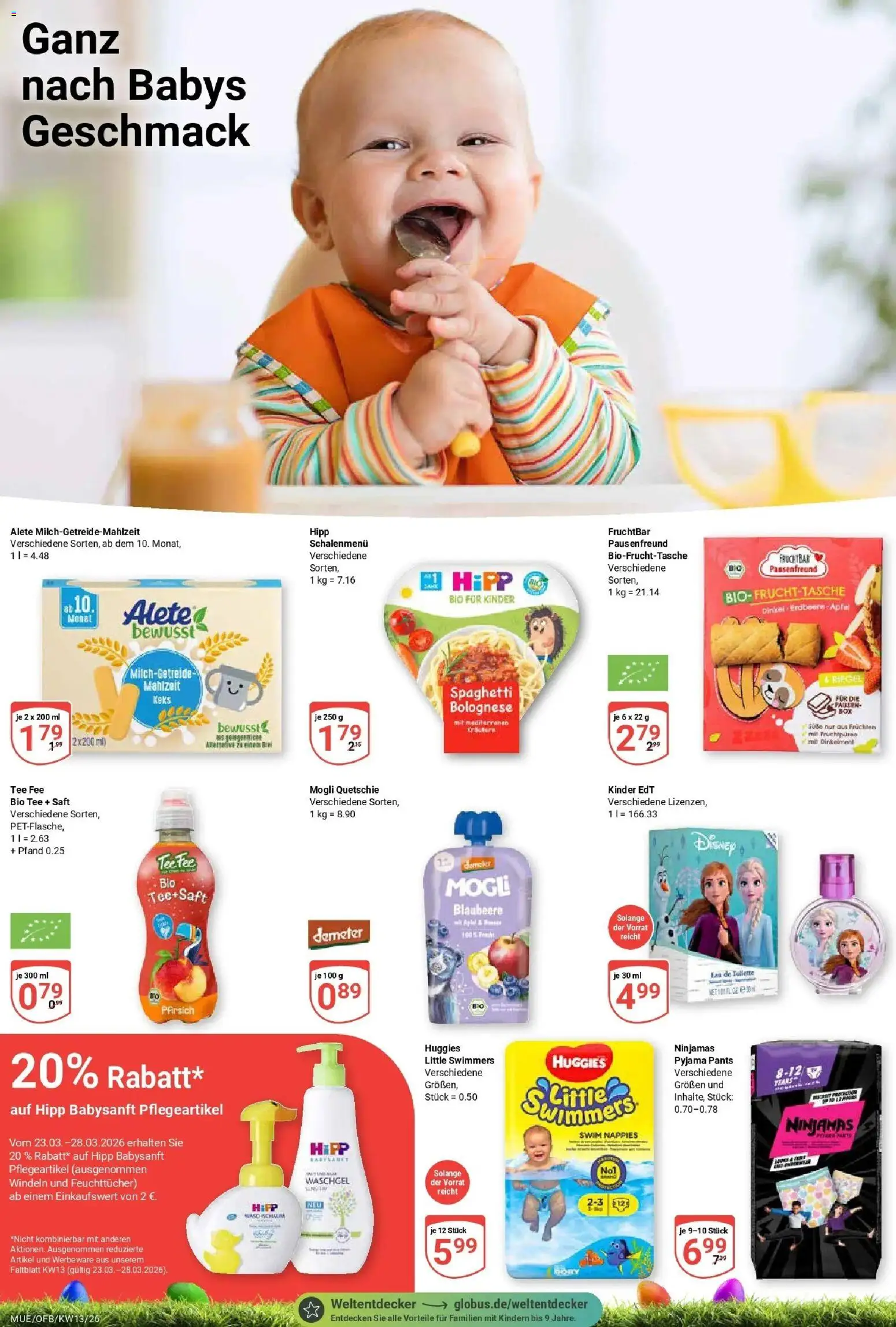 Globus prospekt Mühldorf	 – gültig ab 23.03.2026 | Seite: 19 | Produkte: Eau de Toilette, Pyjama, Saft, Tee