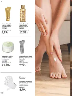 Aceite Corporal Touch of Gold Radiance Ritual, 150 ml │ válido desde el 01.10.2025 | Página: 190 | Productos: Mascarilla facial, Guantes, Aceite corporal, Body