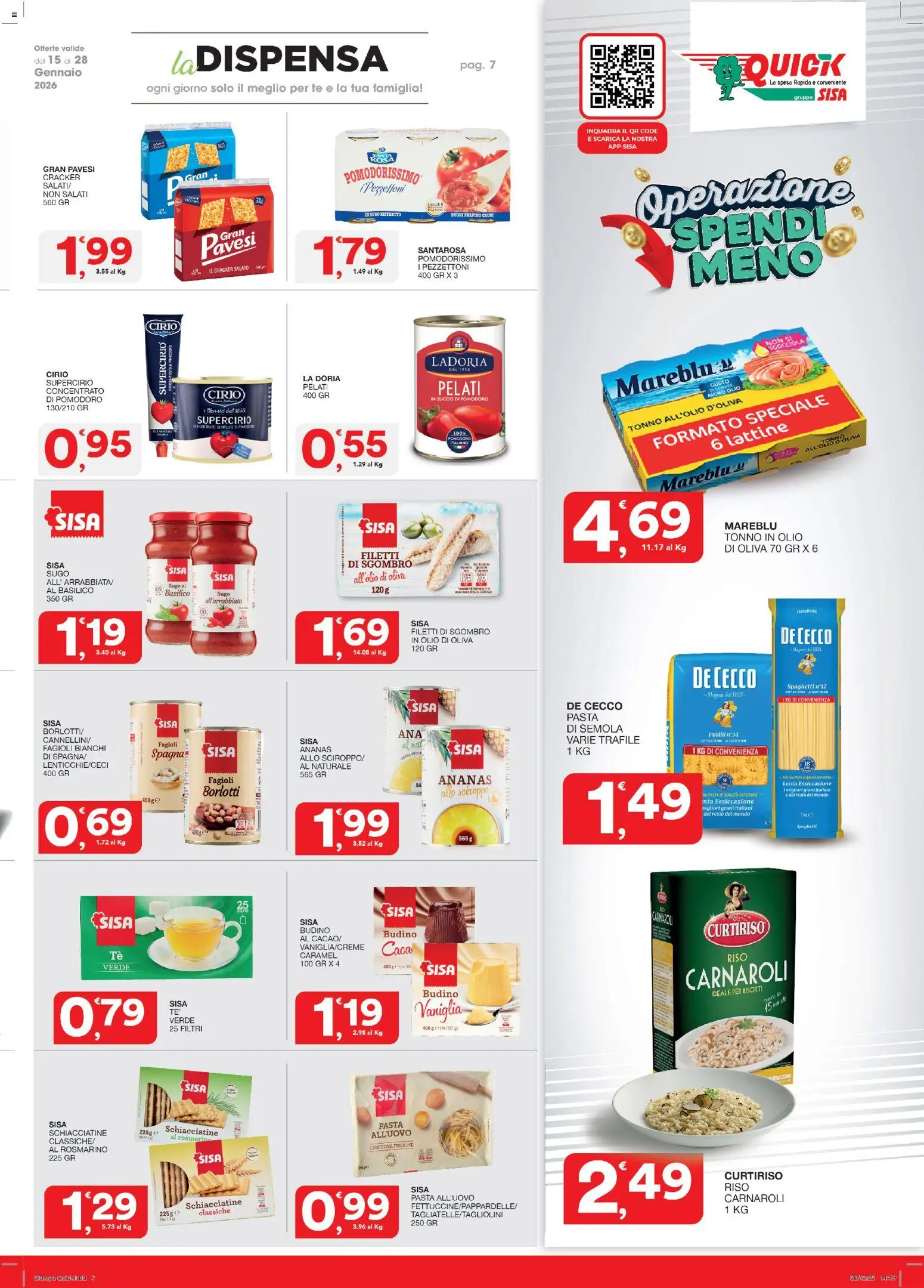 Volantino SISA del 15.01.2026 | Pagina: 7 | Prodotti: Rosmarino, Pomodoro, Basilico, Olio di Oliva