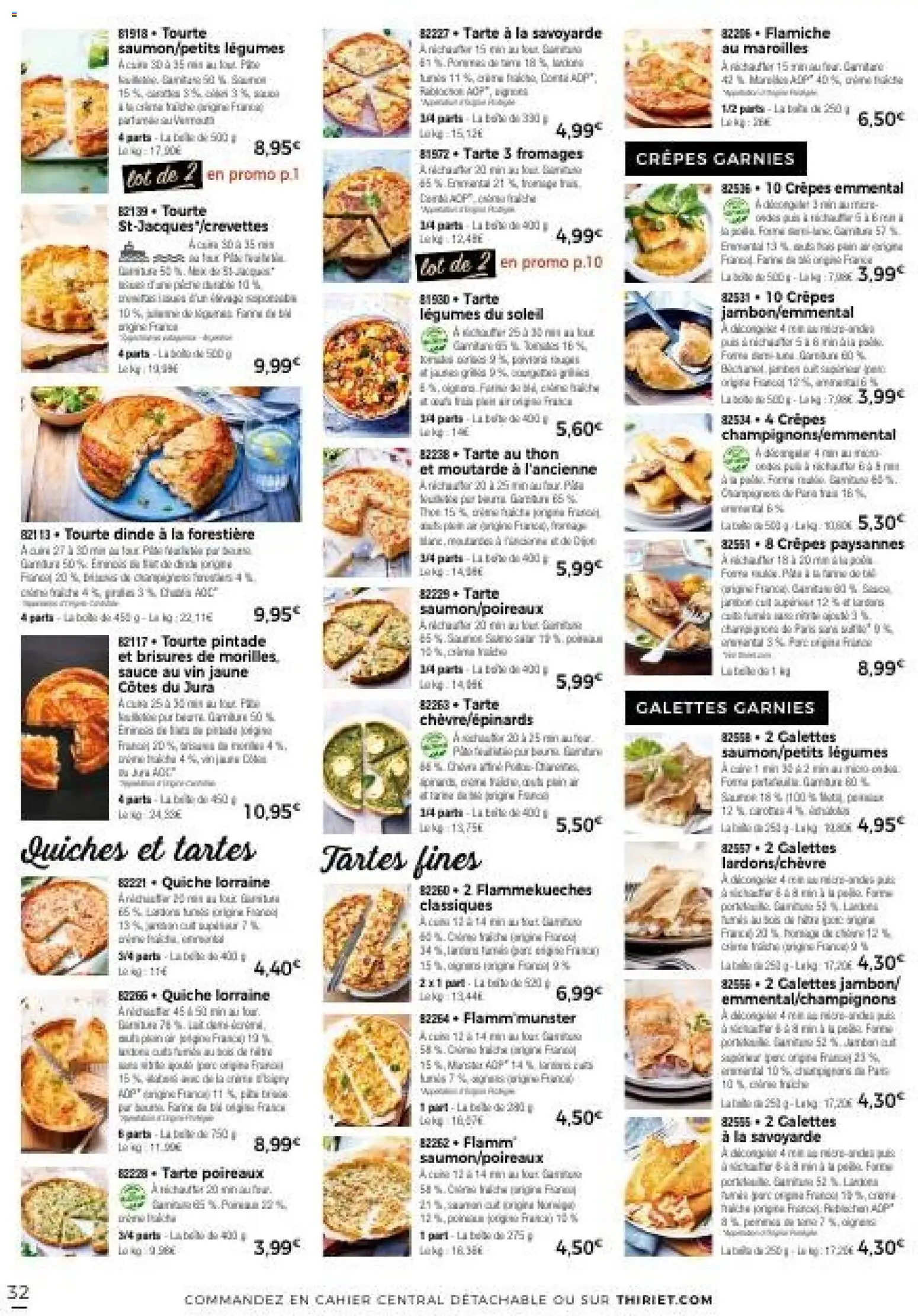 {H1} | Page: 32 | Produits: Lardons, Poireaux, Emmental, Thon