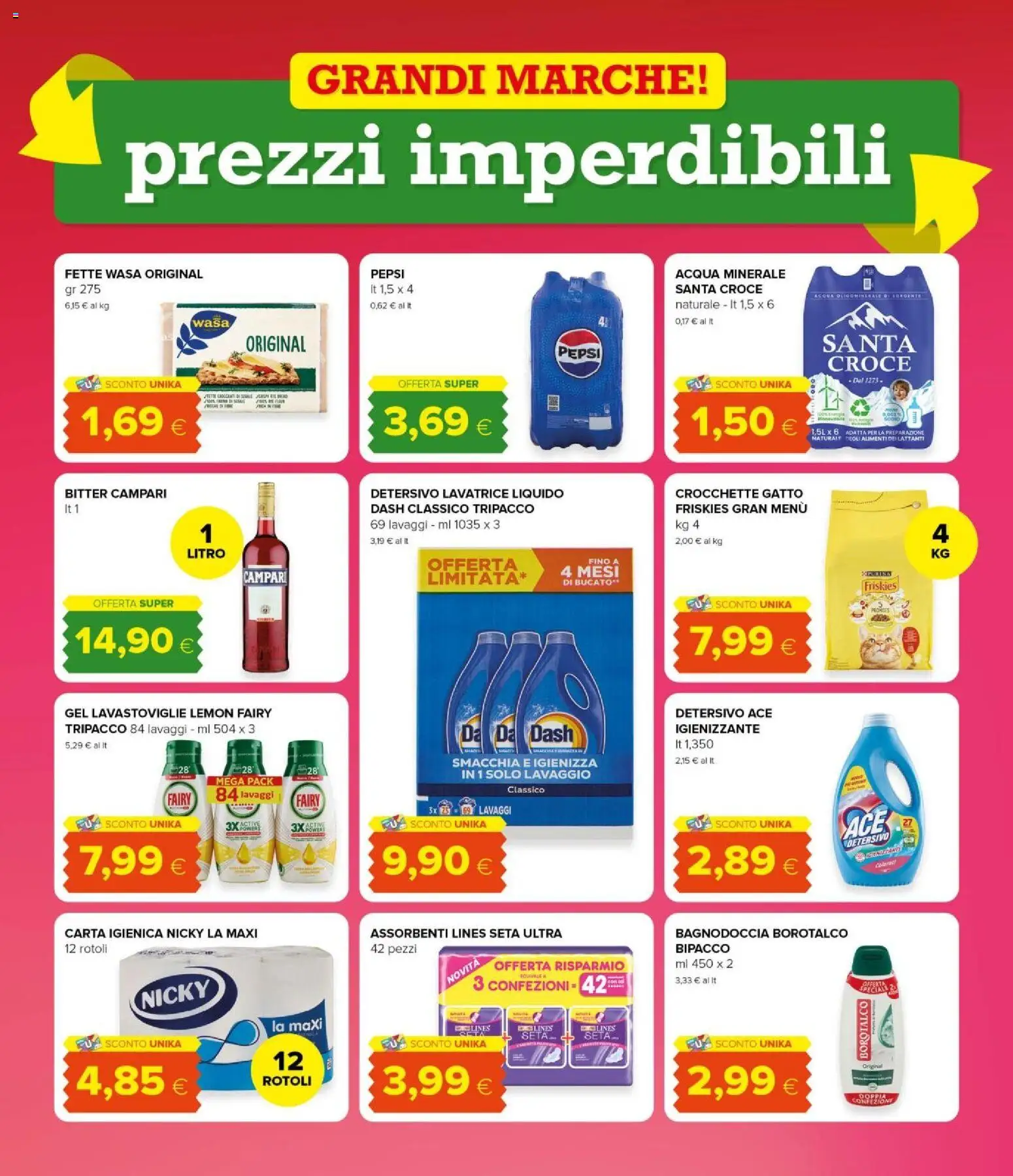 Volantino Oasi del 01.12.2025 | Pagina: 9 | Prodotti: Carta igienica, Lavatrice, Acqua minerale, Pepsi