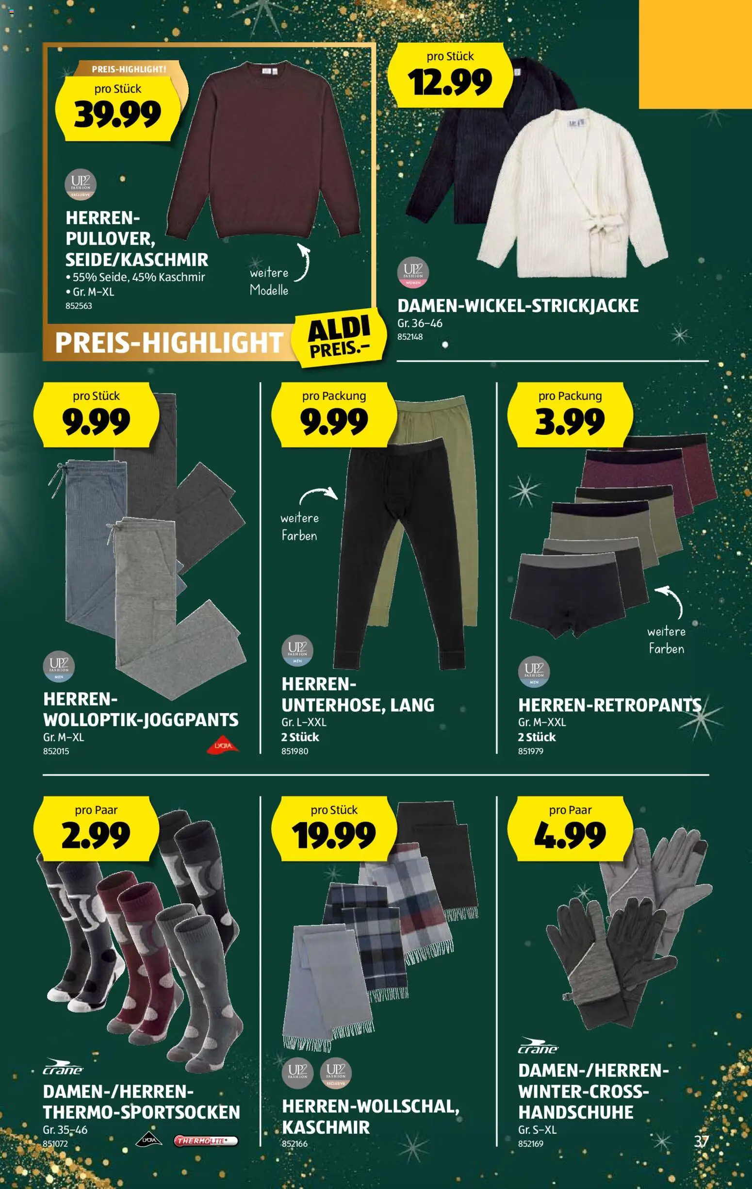 Aldi Aktionen – gültig ab 18.12.2025 | Seite: 37 | Produkte: Handschuhe