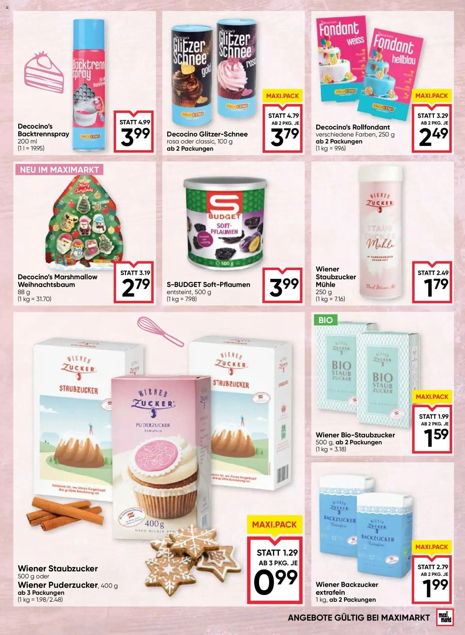 Maximarkt Backgenuss Haid, Linz gültig ab 22.10.2025 | Seite: 13 | Produkte: Zucker, Mühle