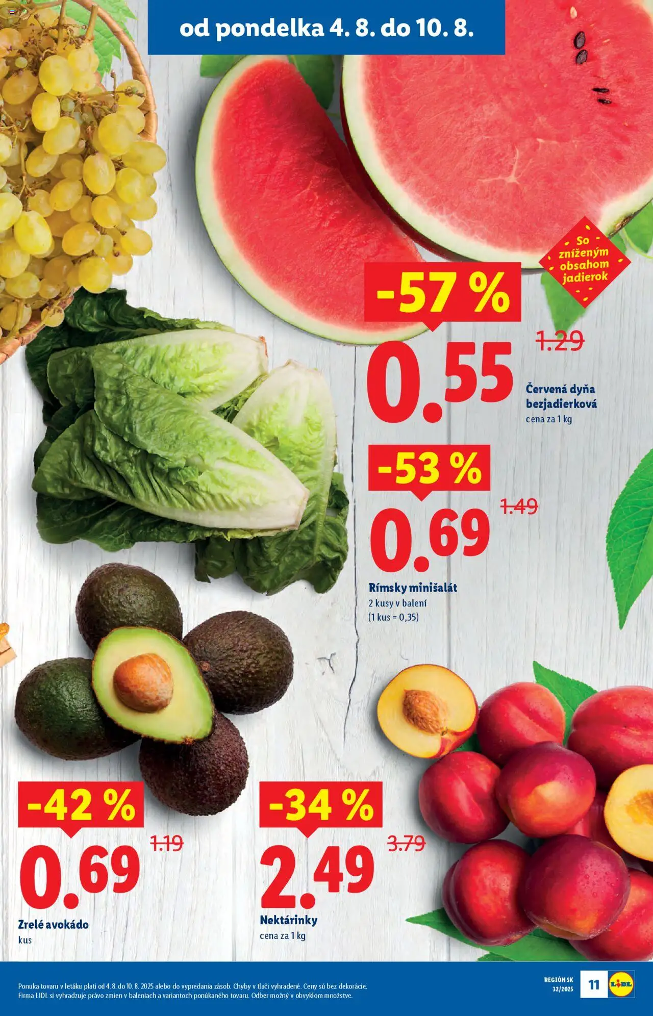 Lidl leták │ platný od 04.08.2025 | Strana: 11 | Produkty: Avokádo