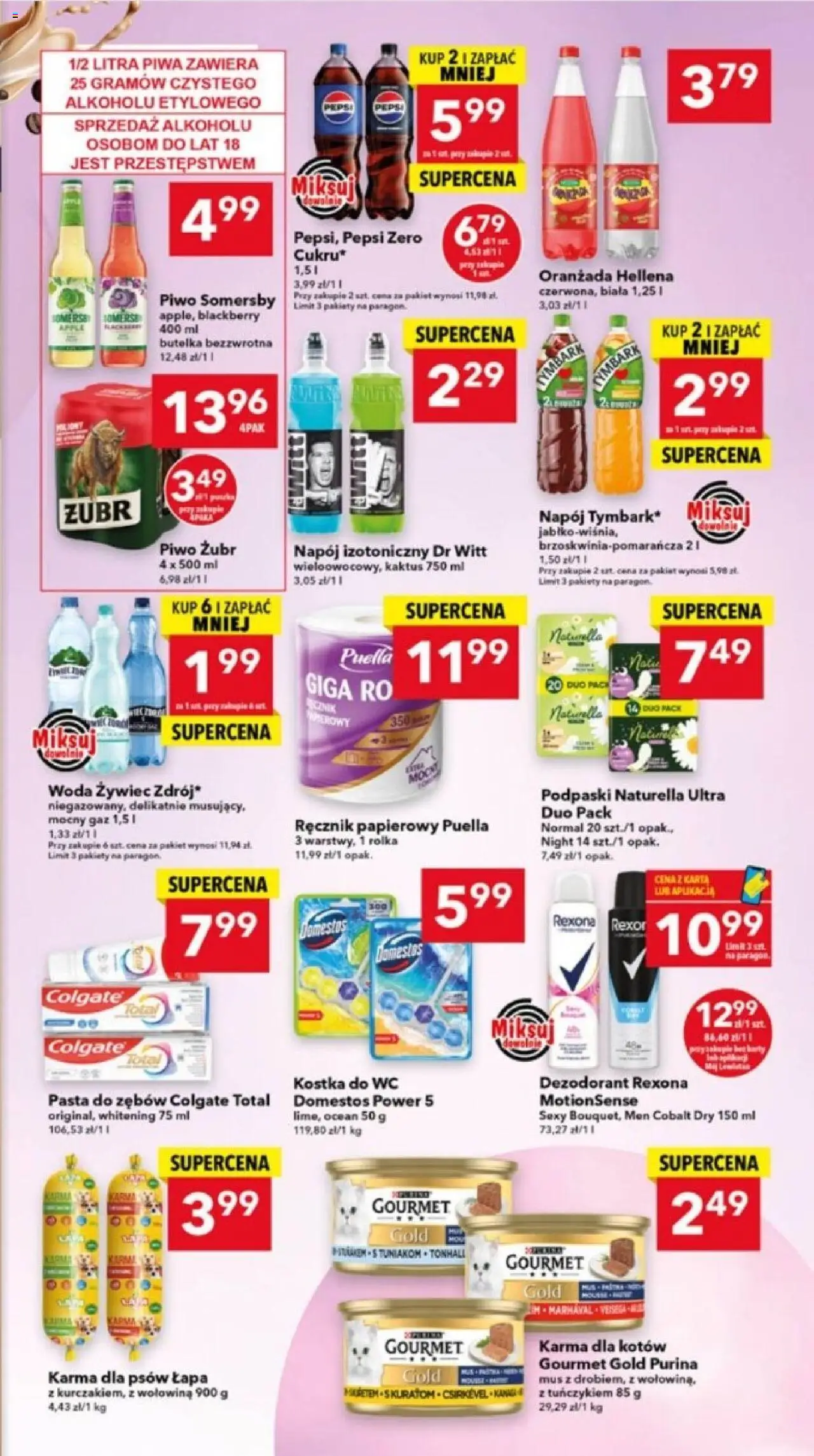 Lewiatan gazetka - Warszawa od 13.08.2025 | Strona: 7 | Produkty: Woda żywiec, Oranżada hellena, Piwo, Dezodorant