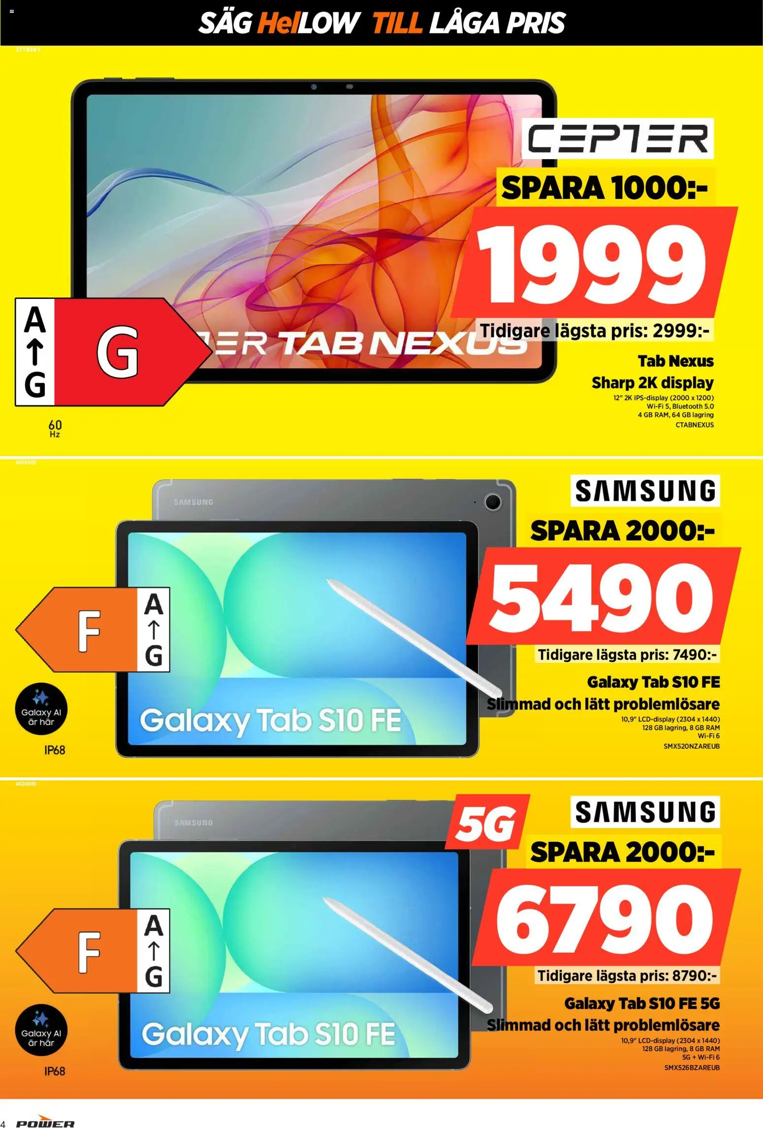 Power reklamblad aktuell från 02.08.2026 | Sida: 4 | Produkter: Såg, Wifi