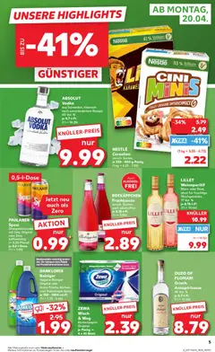 PAULANER Spezi, Orangenlimonade mit Cola, Original oder Zero, koffeinhaltig (+ 0.25 Pfand) je 0,5-I-Dose ab 20.04.2026 gültig | Seite: 5