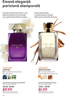Ofertele Oriflame valabile de la 12.11.2025 | Pagină: 60 | Produse: Apă de parfum, Toaletă, Apă de toaletă, Apă