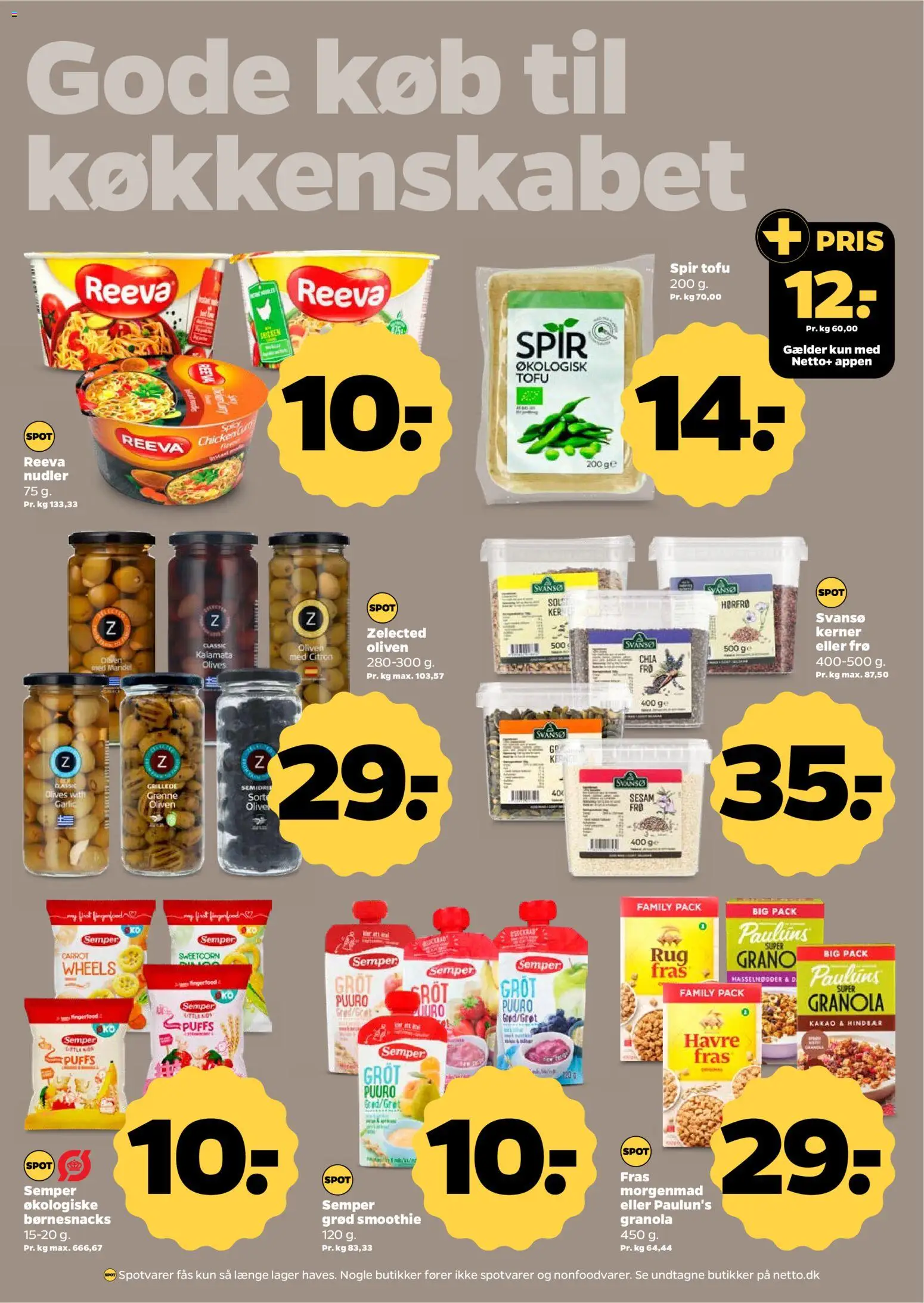 Netto tilbudsavis – gyldig fra 25.04.2026 | Side: 20 | Produkter: Tofu, Nudler, Hasselnødder, Smoothie
