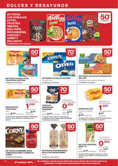 Vista previa Hipercor catálogo válido desde el 09.04.2026 | Página: 20 | Productos: Leche, Cereales, Galletas, Donuts
