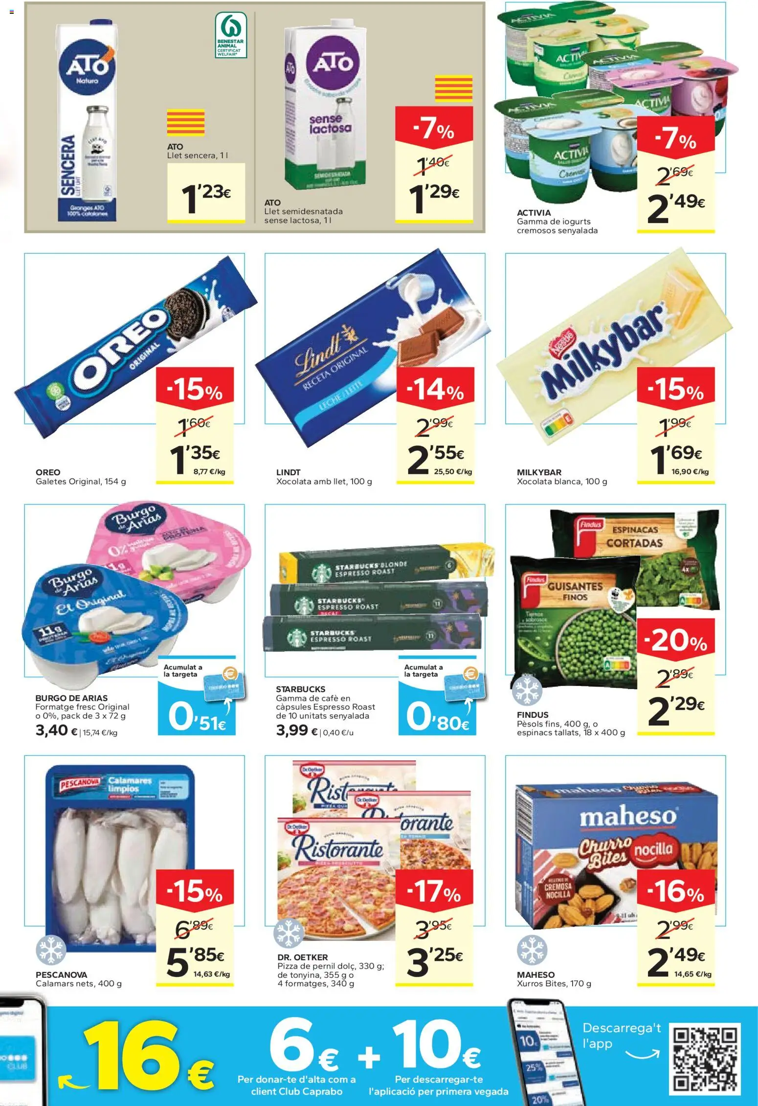 Caprabo Abaixem el preu │ válido desde el 12.03.2026 | Página: 5 | Productos: Café, Pizza, Πορσελάνη, Κεραία