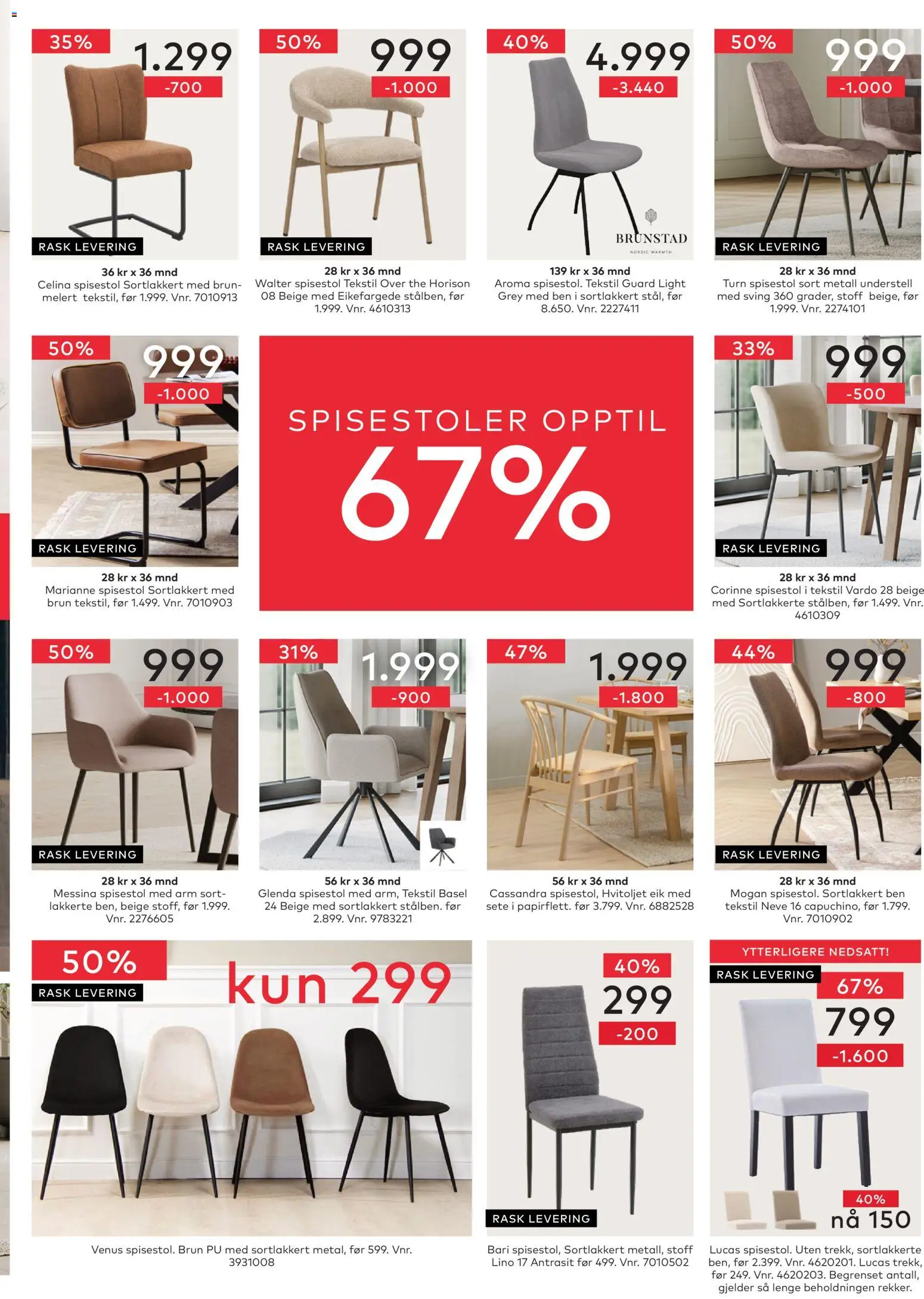 {H1} | Side: 15 | Produkter: Spisestol