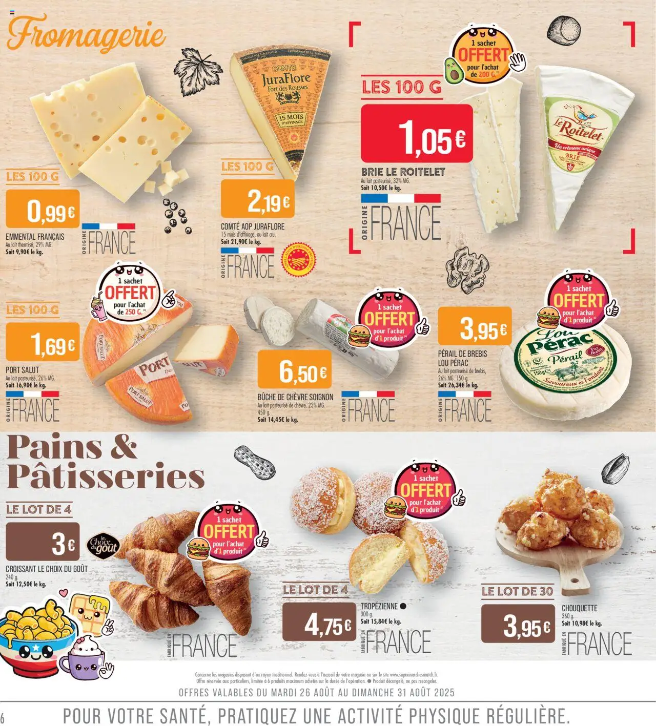  | Page: 6 | Produits: Emmental, Lait, Brie