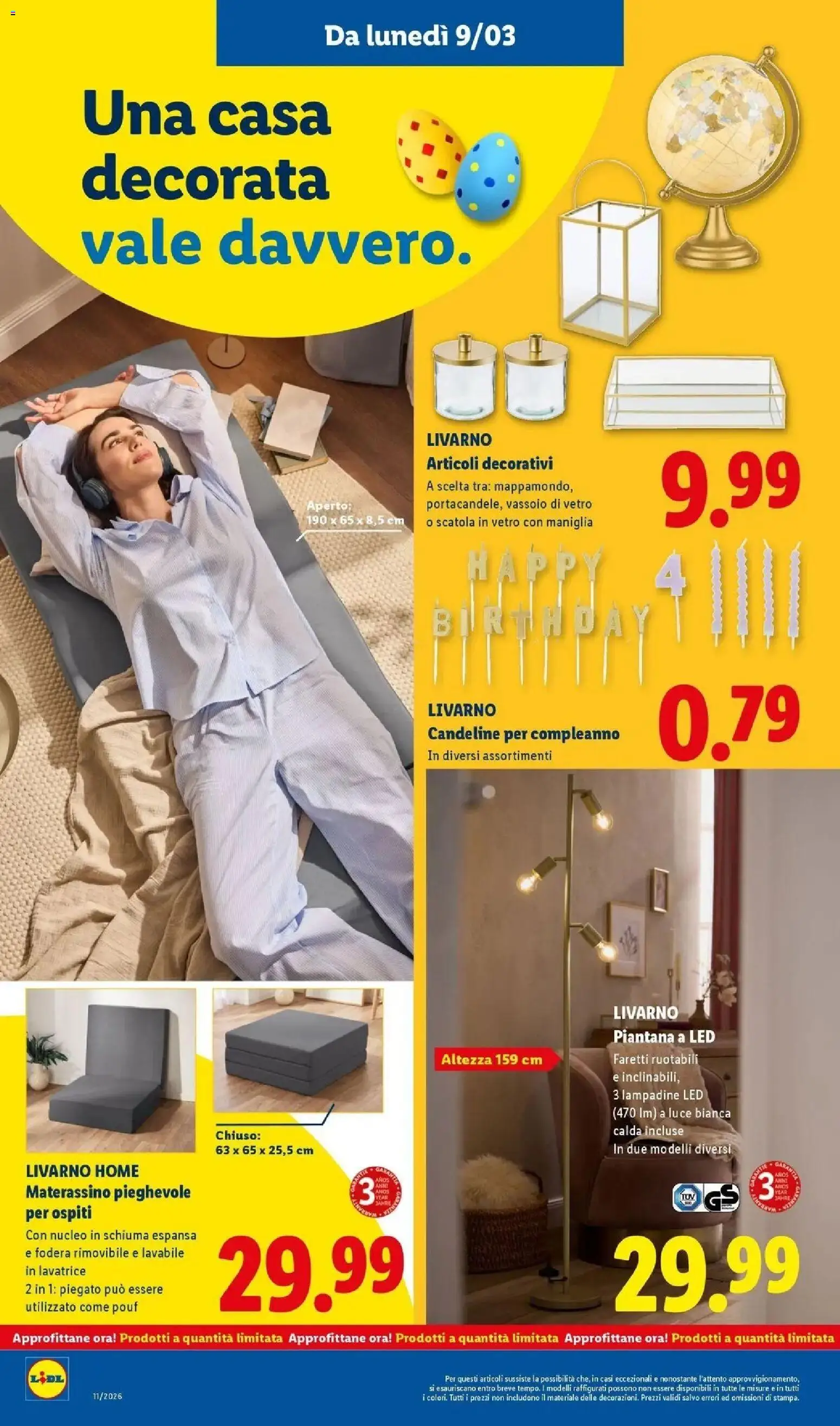 Volantino Lidl del 09.03.2026 | Pagina: 32 | Prodotti: Lavatrice, Vassoio, Scatola