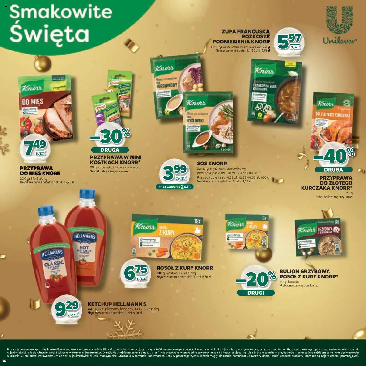 Stokrotka Gazetka - Boże Narodzenie od 11.12.2025 | Strona: 36 | Produkty: Ketchup, Stokrotka, Zupa, Sos