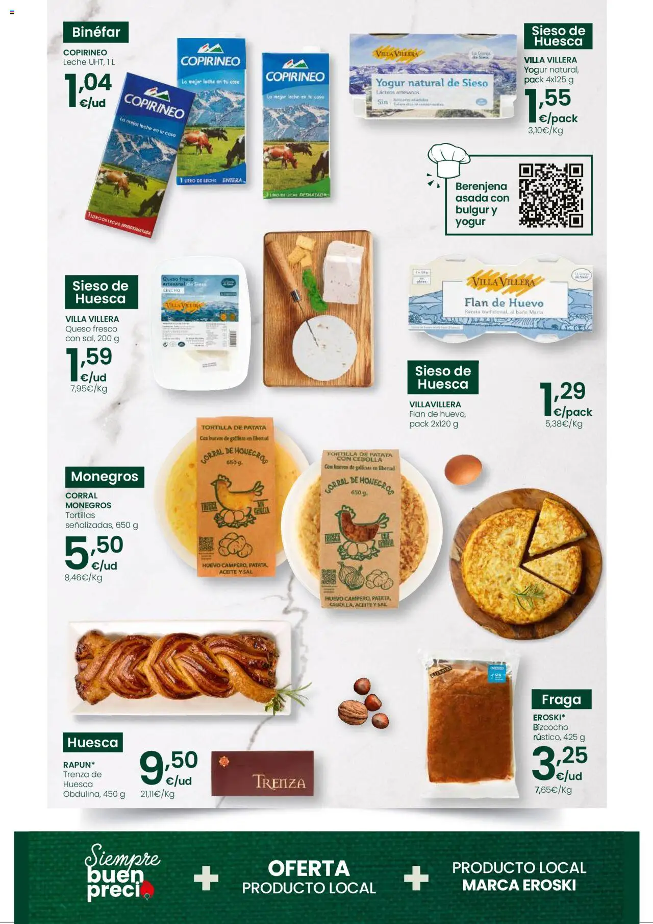 Eroski - Ofertones para conquistarte │ válido desde el 31.07.2025 | Página: 3 | Productos: Queso, Huevos, Queso fresco, Baño