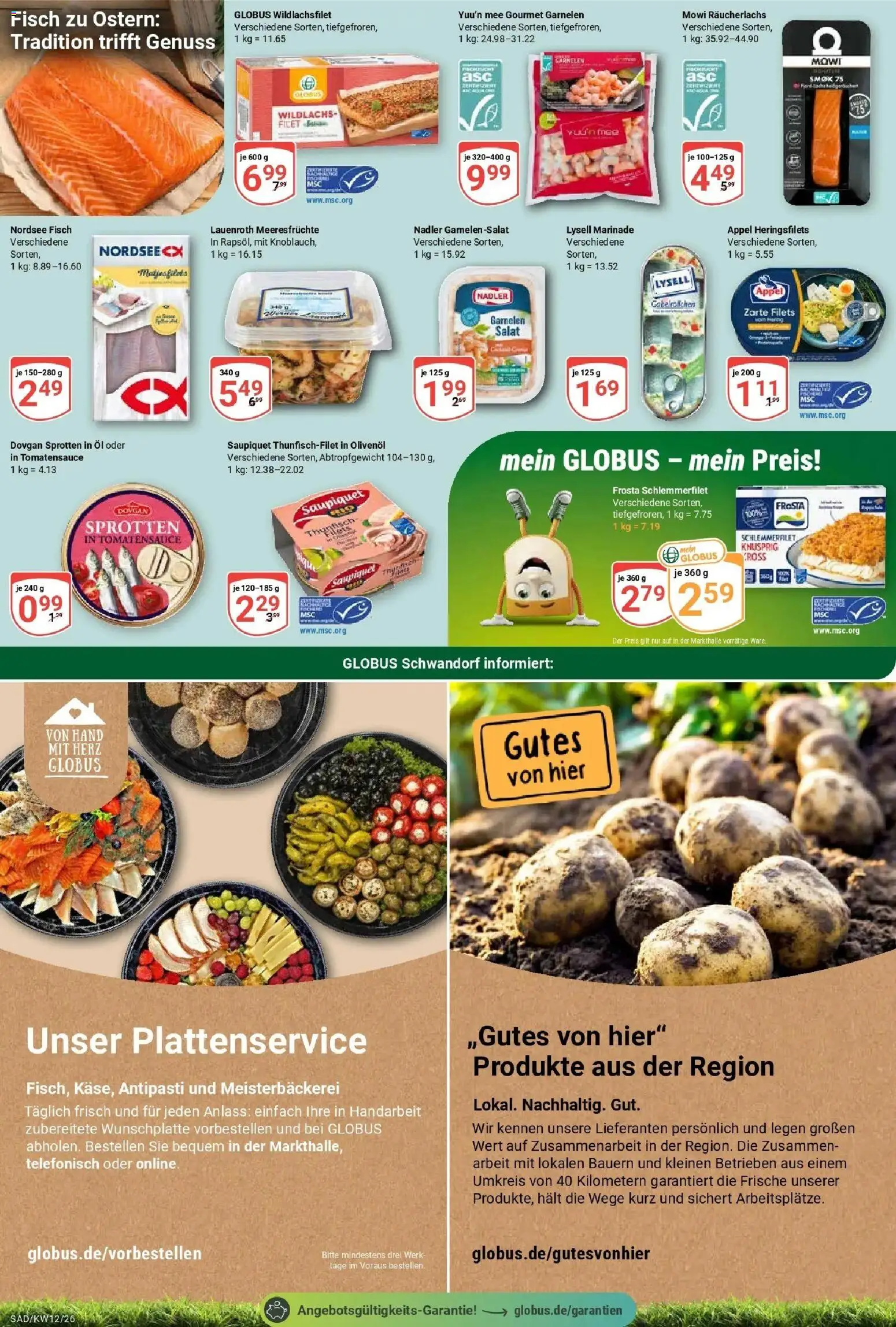 Globus prospekt Schwandorf	 – gültig ab 15.03.2026 | Seite: 8 | Produkte: Thunfisch, Olivenol, Fisch, Meeresfrüchte
