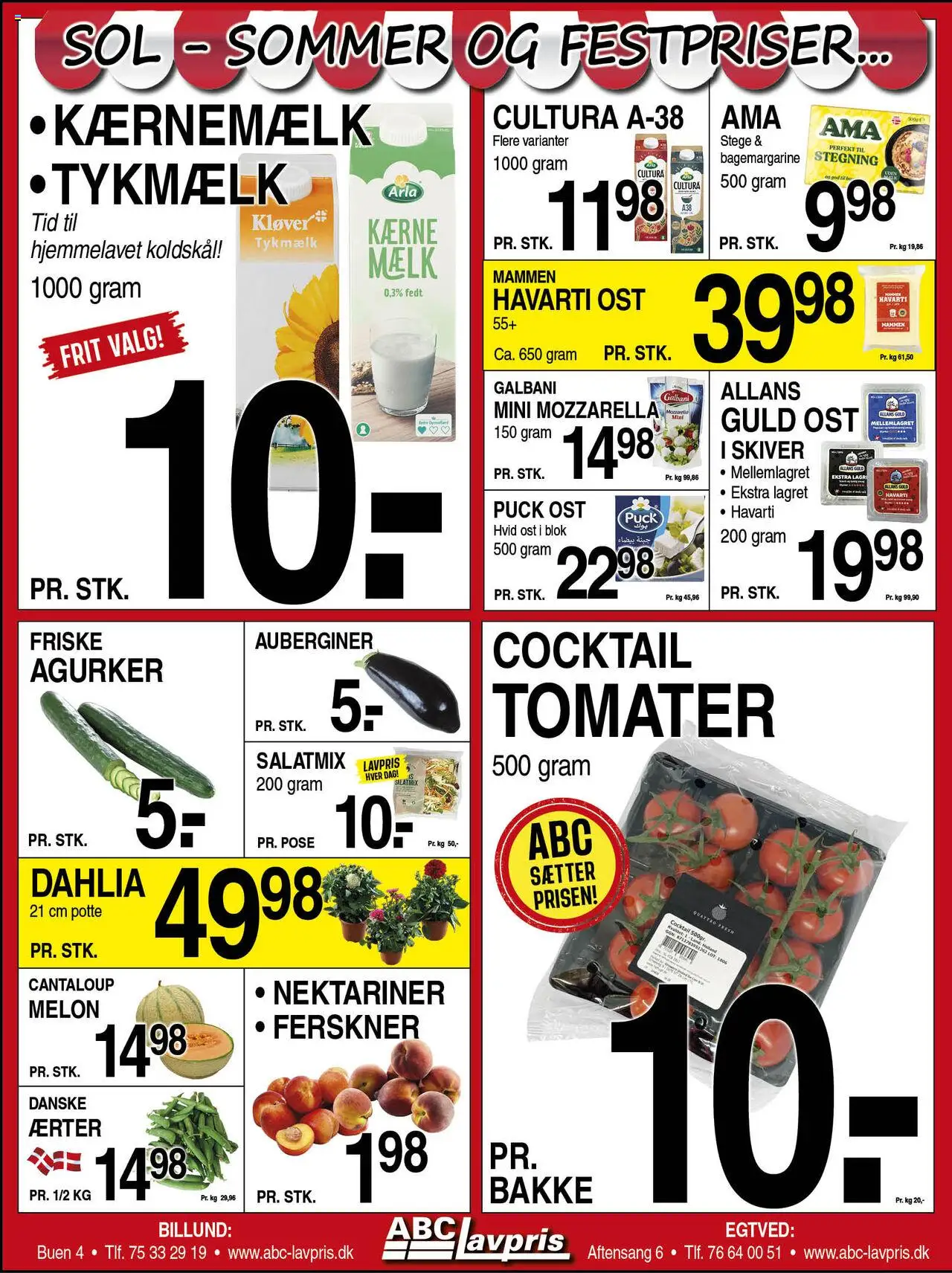 Abc Lavpris Tilbudsavis gyldig fra 02.07.2025 | Side: 5 | Produkter: Ost, Koldskål, Kærnemælk, Mozzarella
