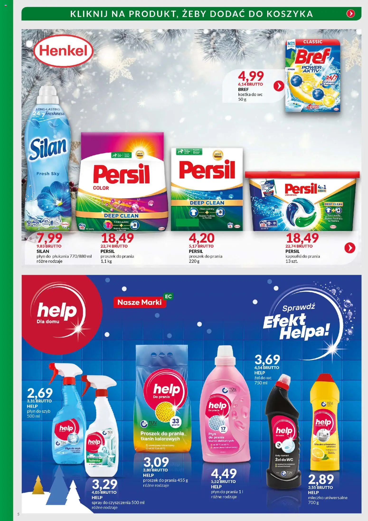 Eurocash Gazetka - Boże Narodzenie Sprzątanie od 03.11.2025 | Strona: 5 | Produkty: Persil, Kapsułki do prania, Proszek do prania