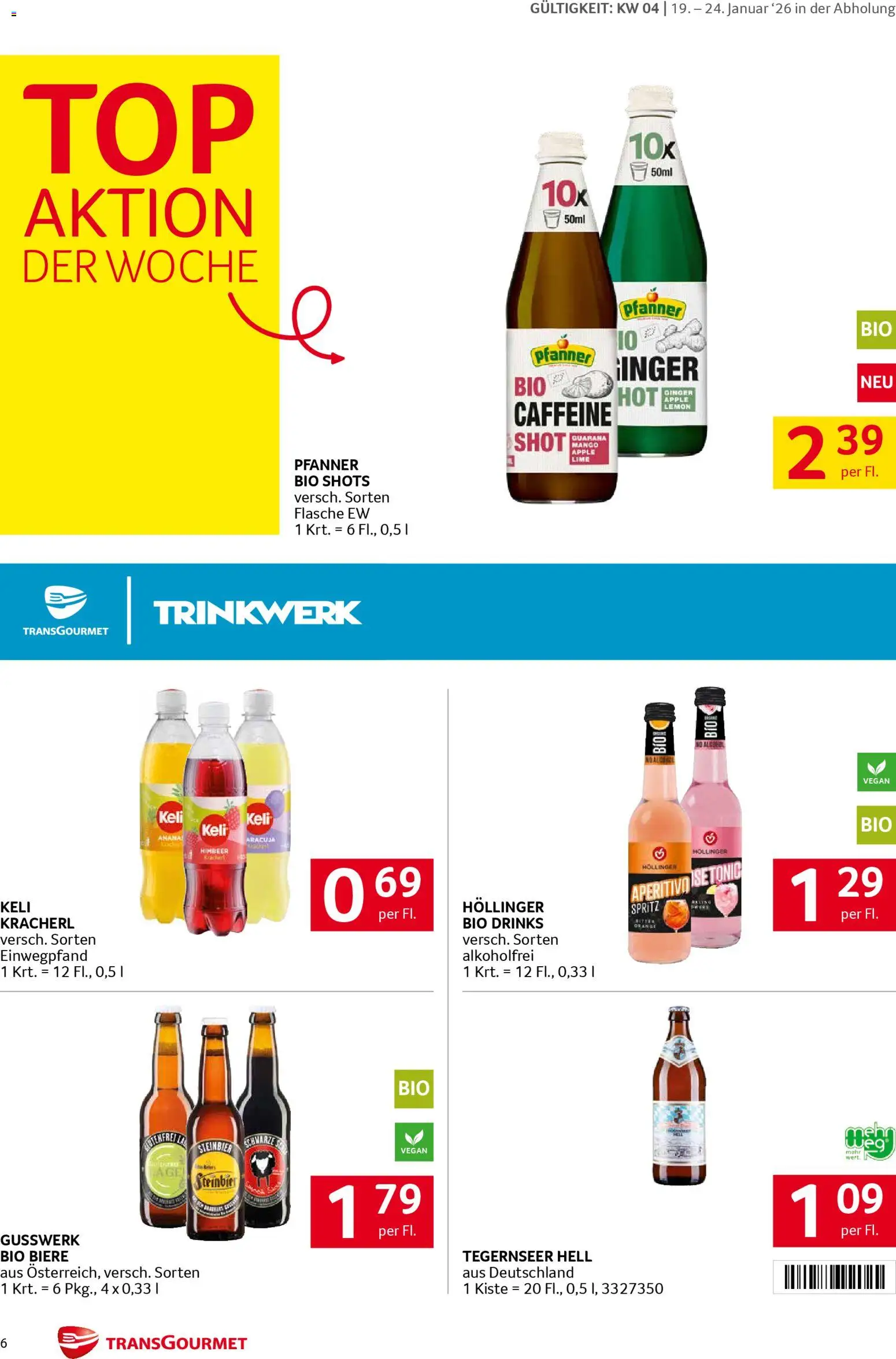 Transgourmet Flugblatt gültig ab 19.01.2026 | Seite: 6 | Produkte: Mango, Apple, Ananas