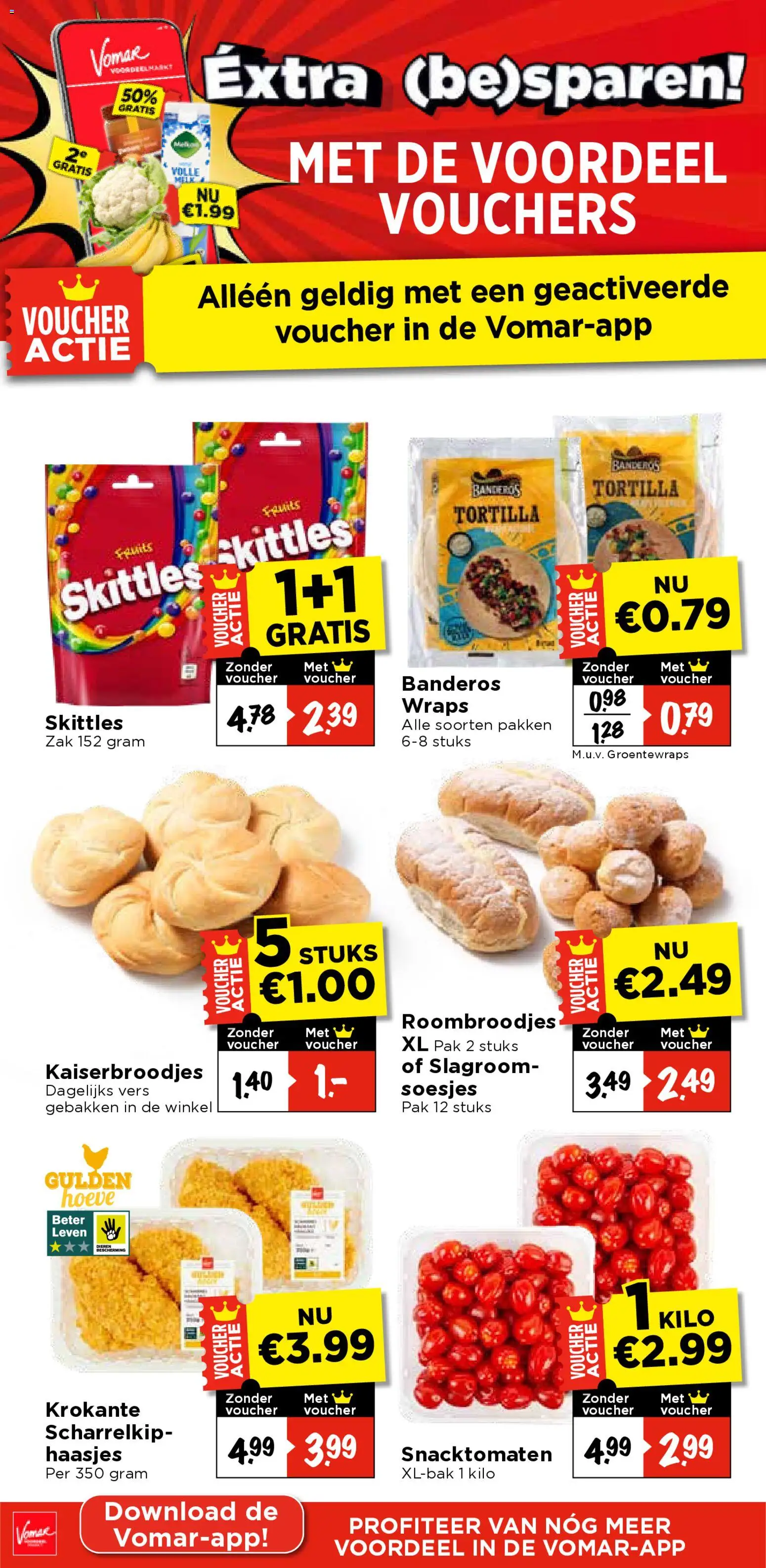 {H1} | Pagina: 2 | Producten: Slagroom, Tortilla, Zak, Skittles