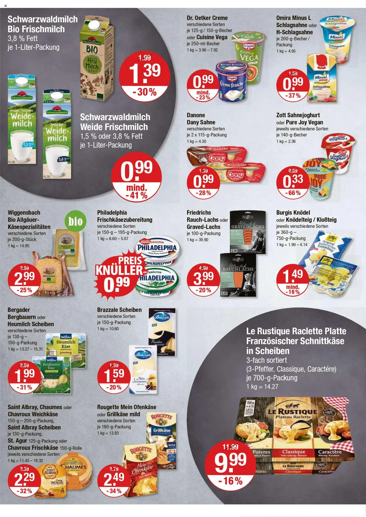V-Markt - Hallertau / Oberpfalz – gültig ab 18.12.2025 | Seite: 6 | Produkte: Milch, Käse, Joghurt, Raclette