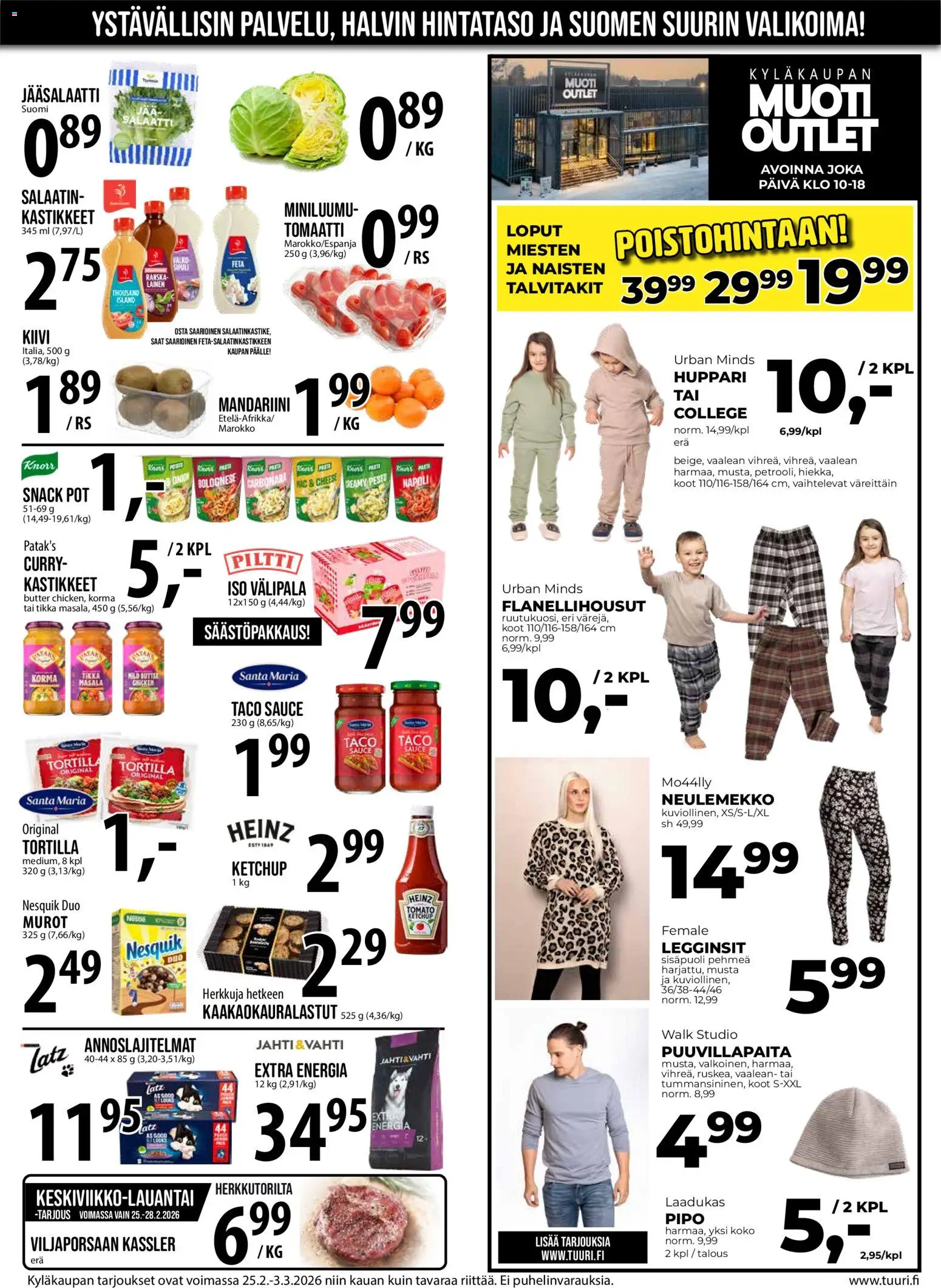 Tuuri tarjoukset – voimassa 25.02.2026 alkaen | Sivu: 8 | Tuotteet: Curry, Pesto, Murot, Kiivi