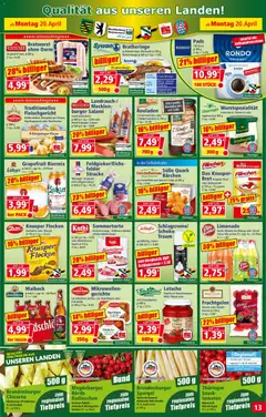 Norma Prospekt ab 20.04.2026 gültig | Seite: 13 | Produkte: Bratwurst, Limonade, Tomaten, Grapefruit