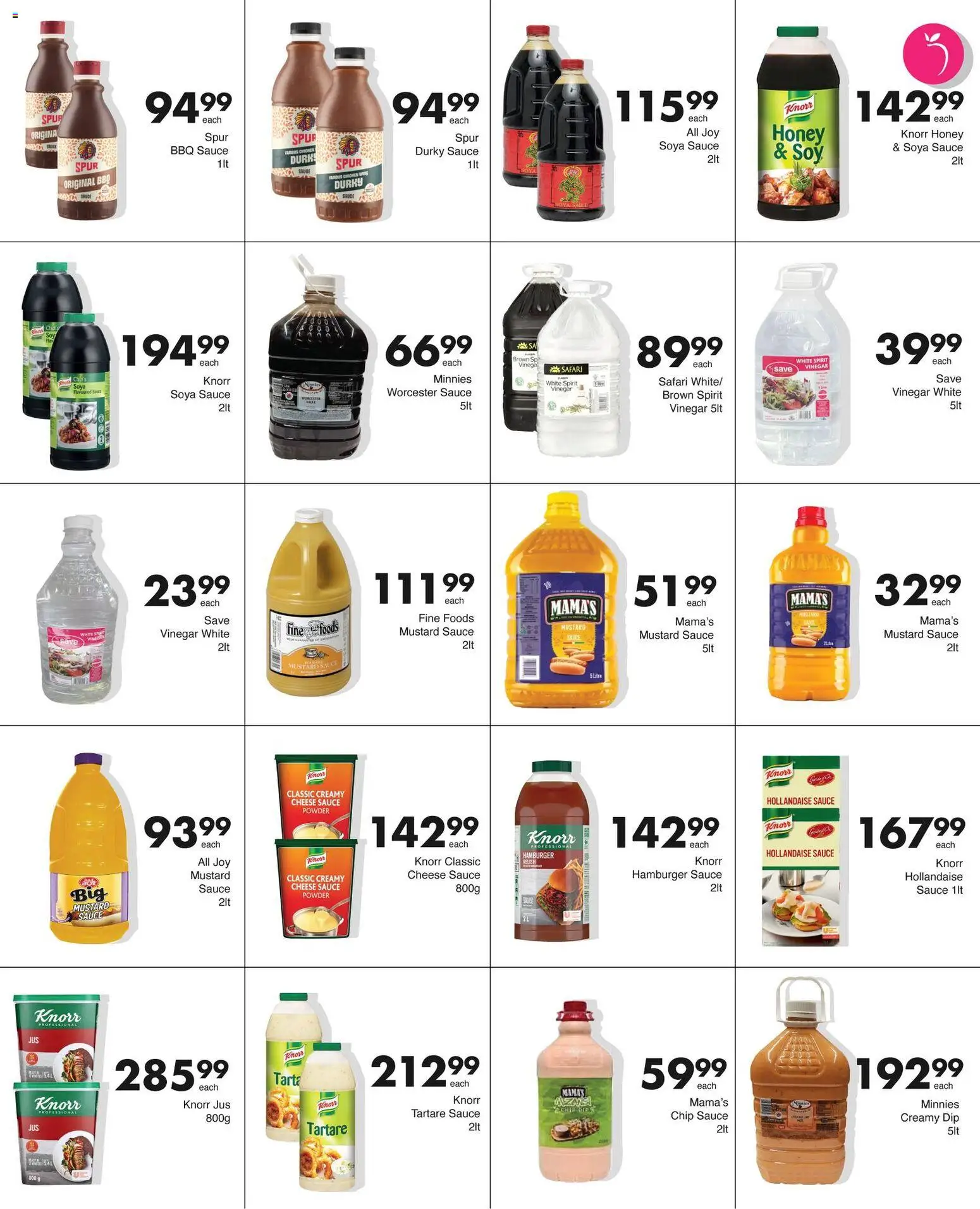 New Save catalogue – valid from 13.04.2026 | Page: 9 | Products: Cheese, Vinegar, Powder, Mustard