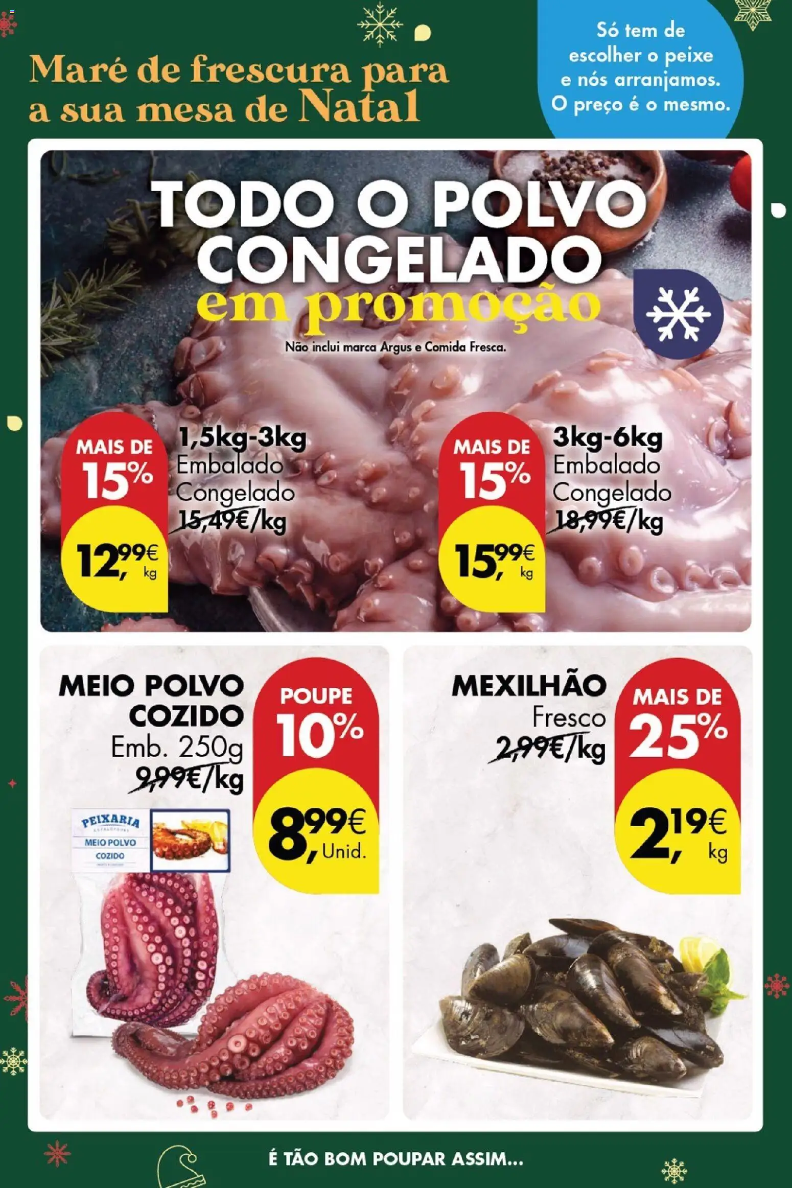 Pingo Doce Poupe este Fim de Semana │ válido de 19.12.2025 | Página: 4 | Produtos: Polvo, Mesa, Peixe