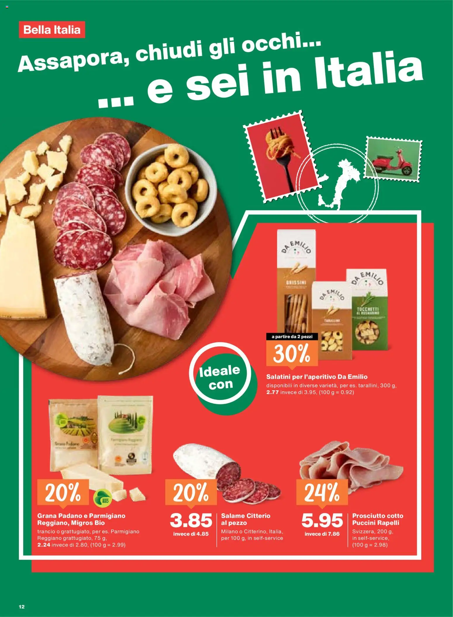 Migros aktionen IT – gültig ab 16.04.2026 | Seite: 12 | Produkte: Salami