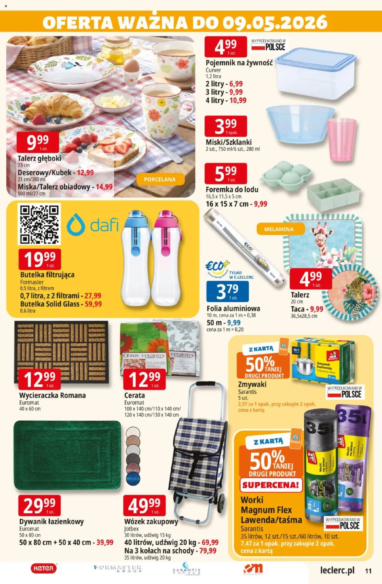 E.Leclerc gazetka od 21.04.2026 | Strona: 11 | Produkty: Karta, Dywanik łazienkowy, Wycieraczka