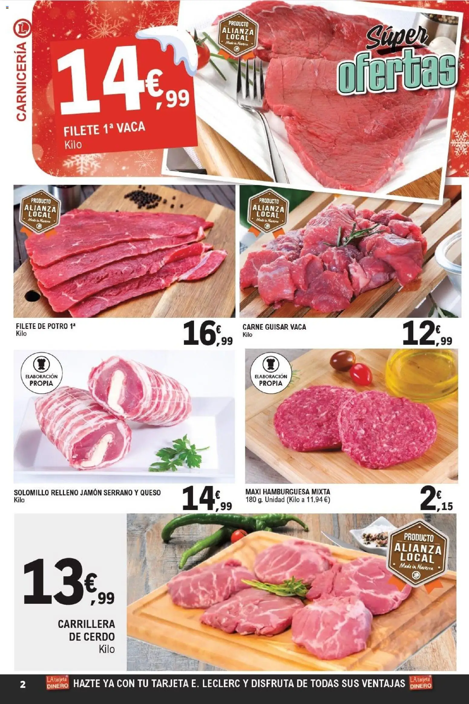E.Leclerc folleto │ válido desde el 07.01.2026 | Página: 2 | Productos: Jamón serrano, Jamón, Cerdo, Σοκολατούχο γάλα