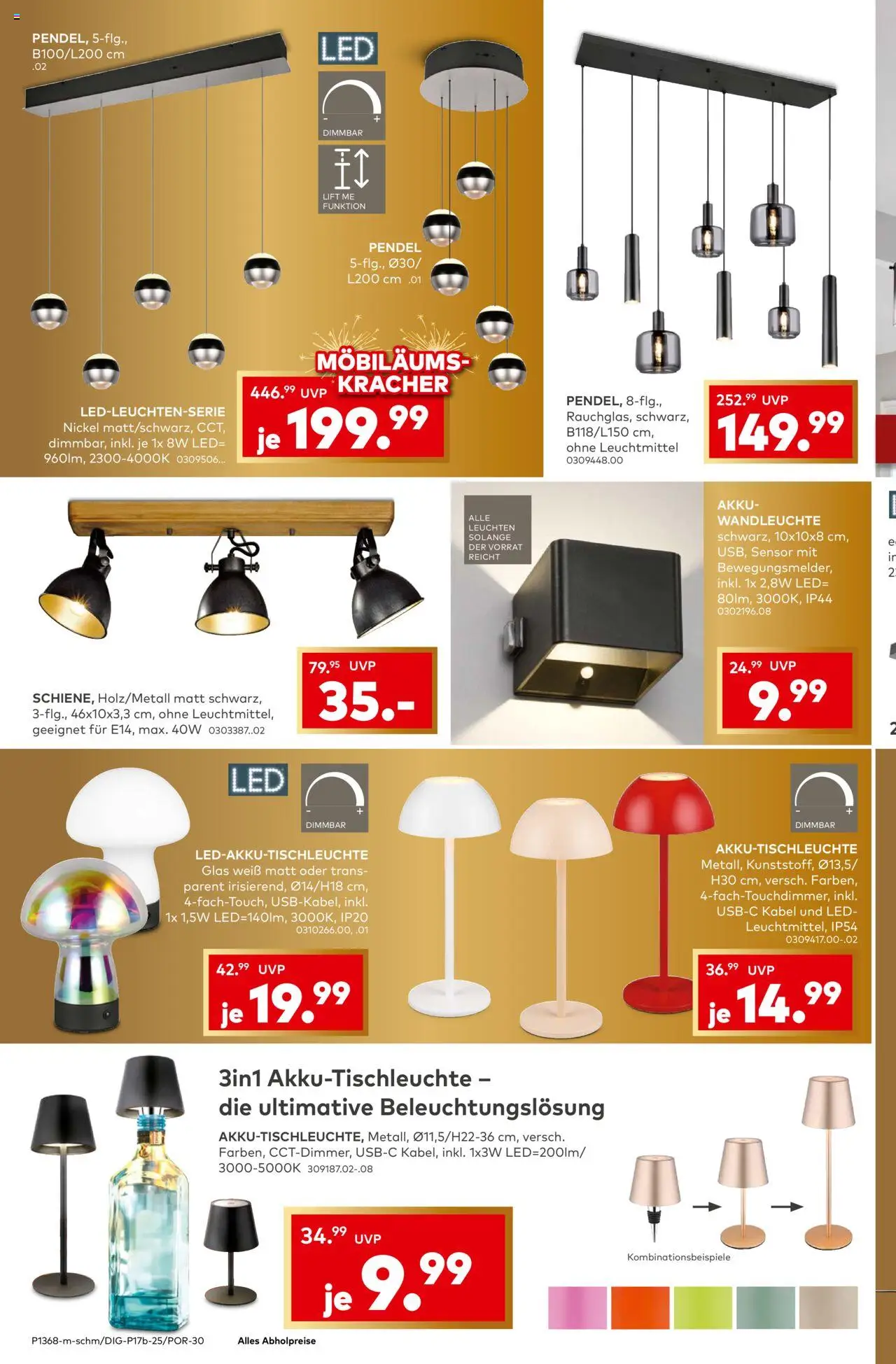 Porta! Aktueller Prospekt – gültig ab 08.09.2025 | Seite: 4 | Produkte: Kabel, Wandleuchte