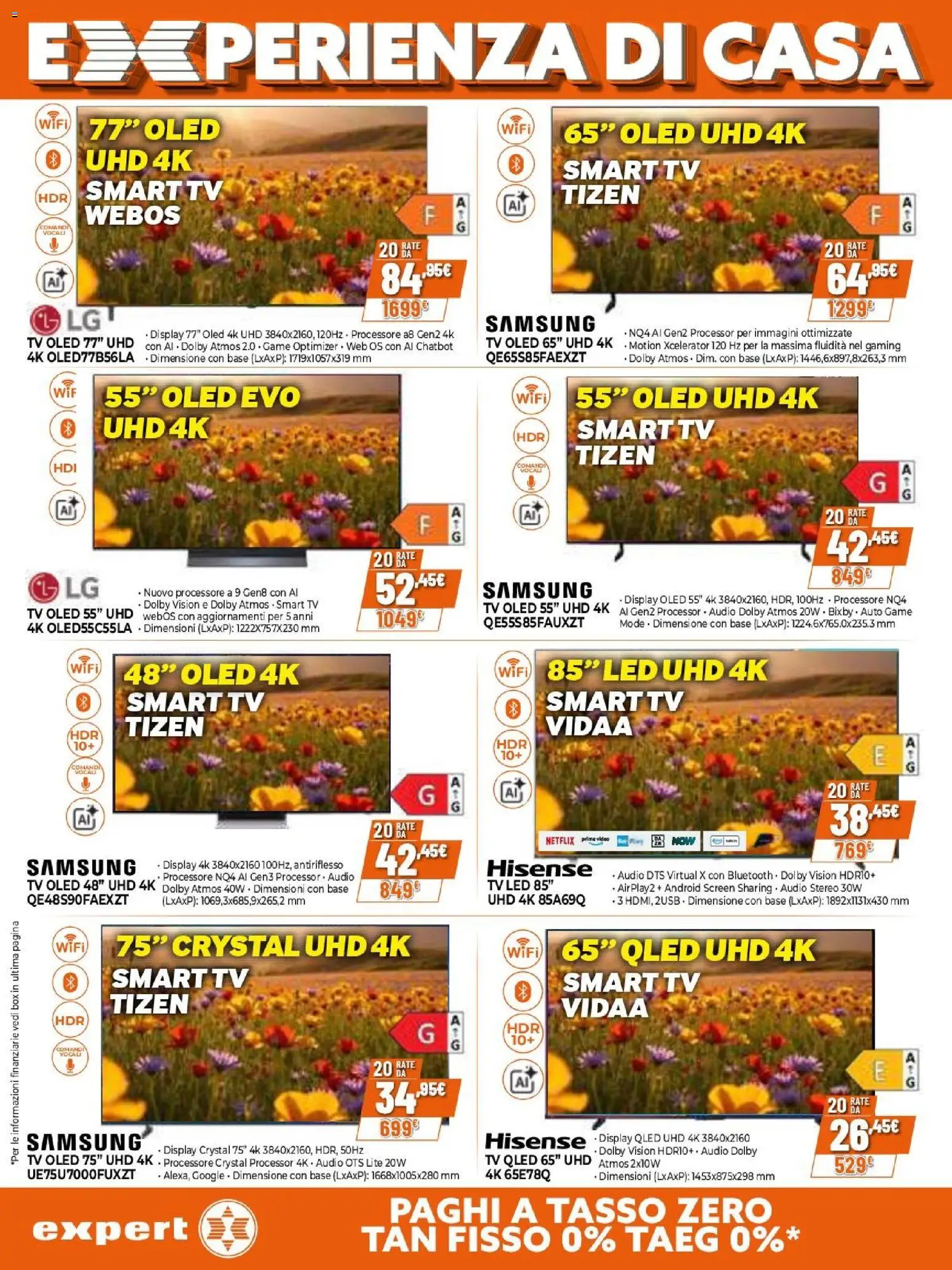 Volantino Expert del 09.04.2026 | Pagina: 16 | Prodotti: smart TV, Video, Audio, Samsung