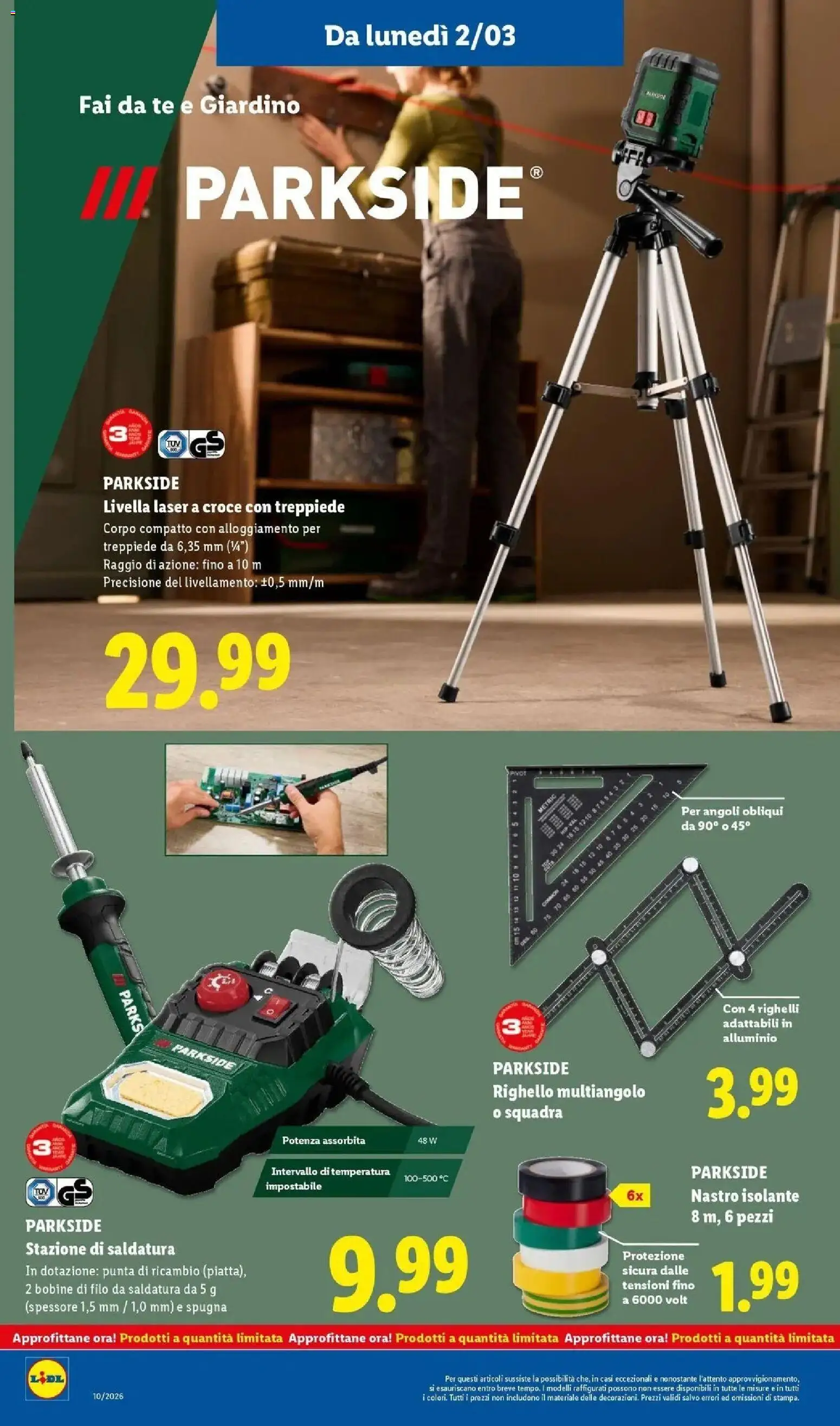 Volantino Lidl del 01.03.2026 | Pagina: 34 | Prodotti: Spugna, Tè, Alluminio