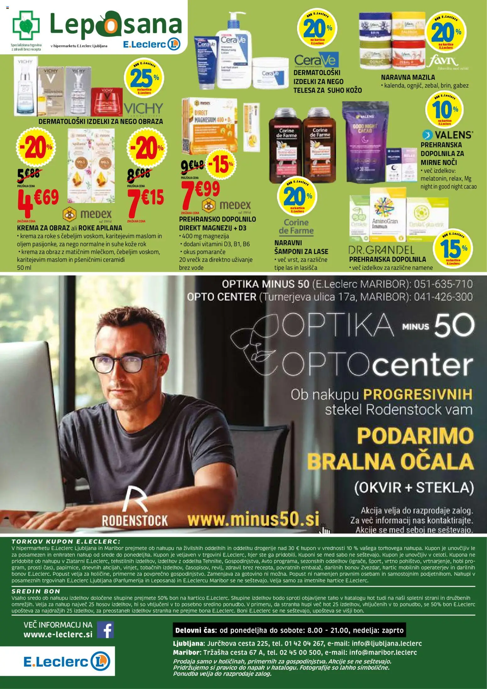 Novi E.leclerc katalog ponudbe – veljaven od 18.02.2026 | Stran: 48 | Izdelki: Prehranska dopolnila, Okvir, Pomarance, Ocala