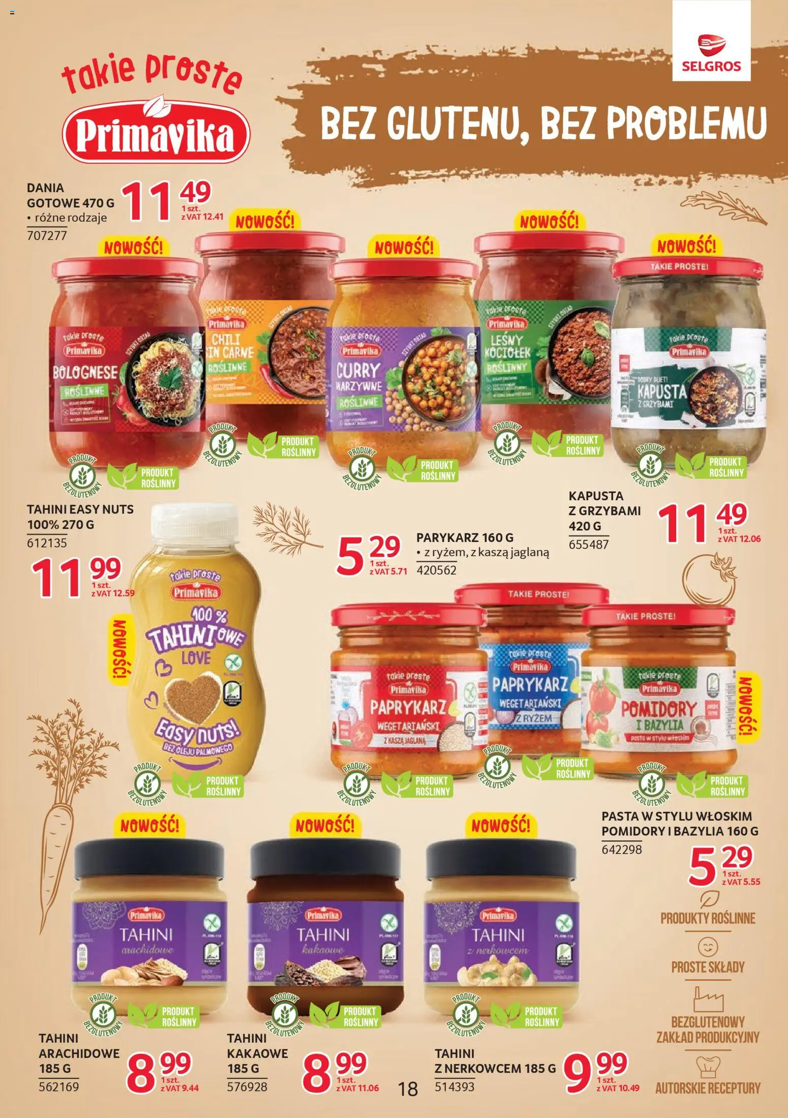 Selgros cash&carry Gazetka - Markowe produkty od 04.12.2025 | Strona: 18 | Produkty: Chili, Kasza, Bazylia, Kasza jaglana