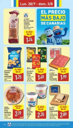 Aldi folleto Canarias │ válido desde el 28.07.2025 | Página: 10 | Productos: Leche, Yogur, Aceite, Pan de molde