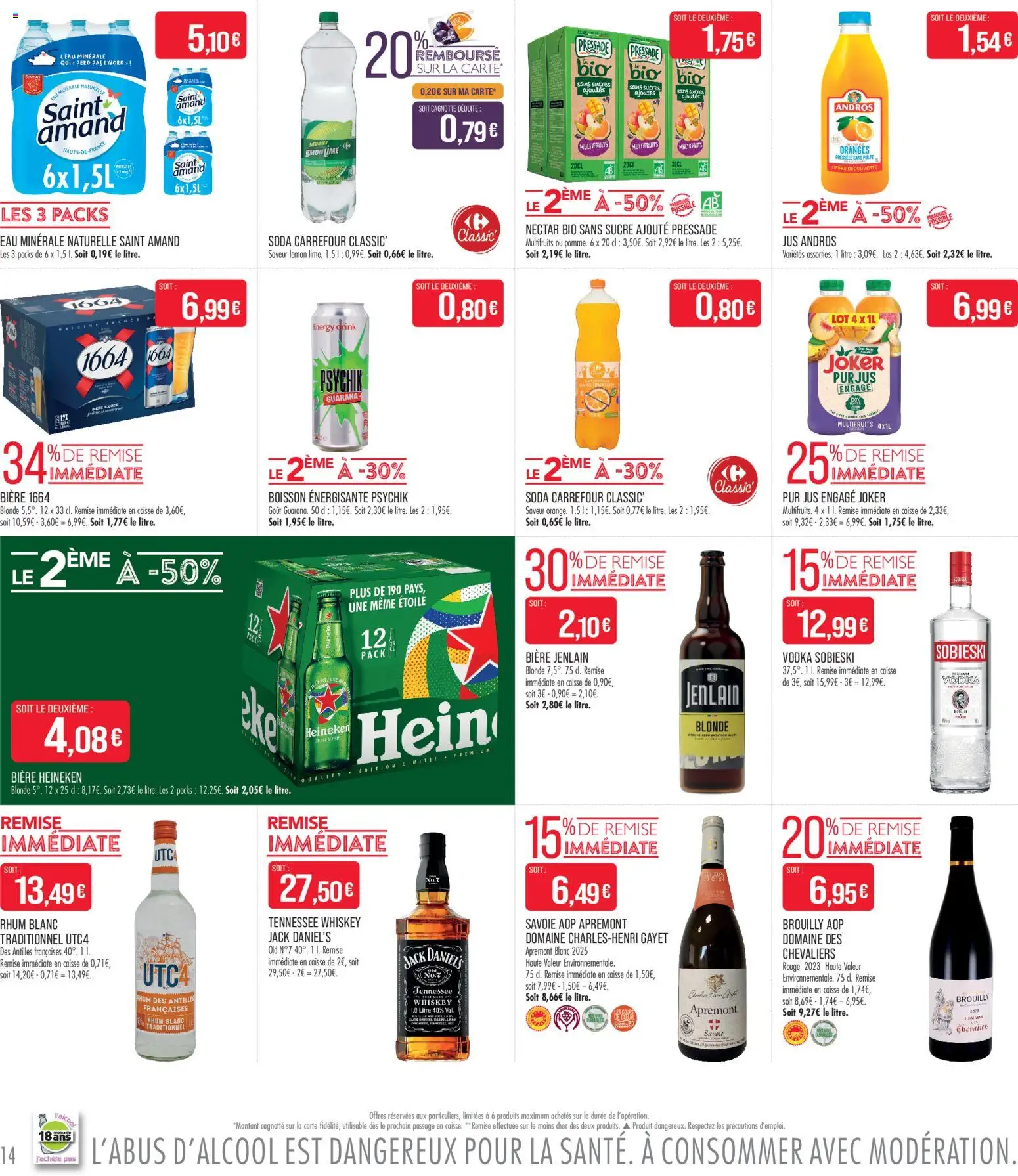 {H1} | Page: 14 | Produits: Boisson énergisante, Jus, Bière, Oranges