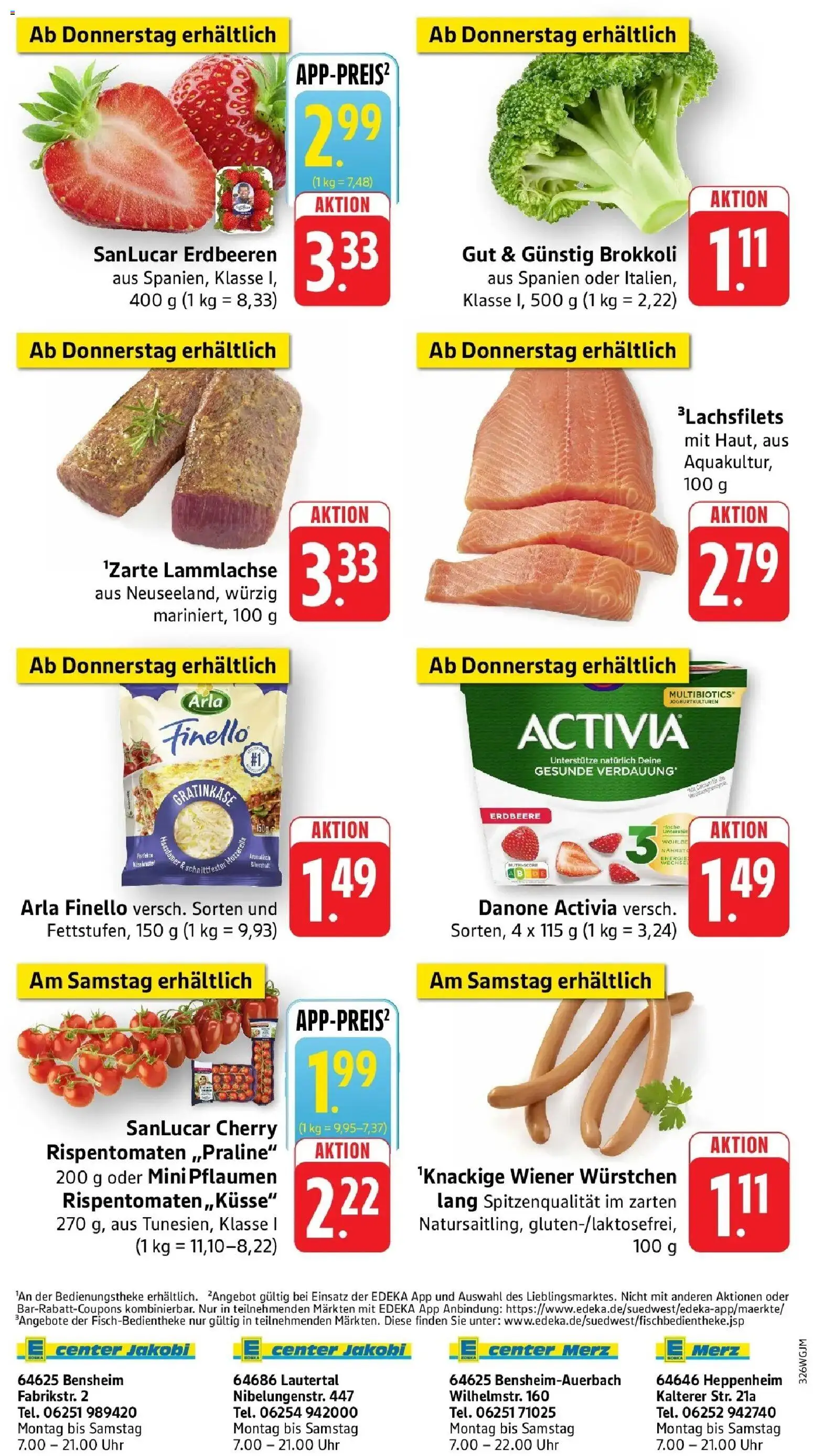 Edeka prospekt Heppenheim	 – gültig ab 15.03.2026 | Seite: 44 | Produkte: Activia, Wiener wurstchen, Pflaumen, Danone activia