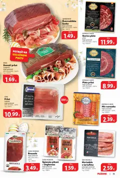 Katalog Delicije Plodine - Pregled kataloga iz trgovine Plodine, vrijedi od 18.03.2026 | Stranica: 11 | Proizvodi: Paleta, Šunka, Mortadela, Narezak