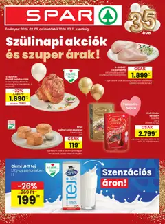 Spar Akciós újság - amely érvényes a következő dátumtól: 05.02.2026