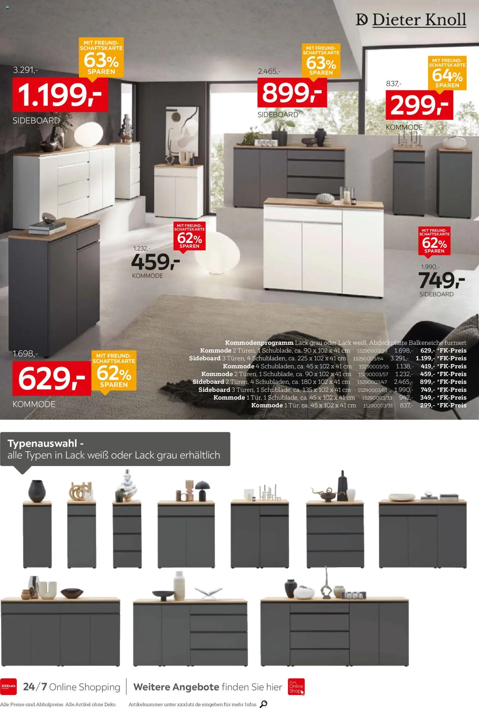 XXXL Lutz Aufbewahrung & Deko – gültig ab 16.11.2025 | Seite: 4 | Produkte: Sideboard, Kommode