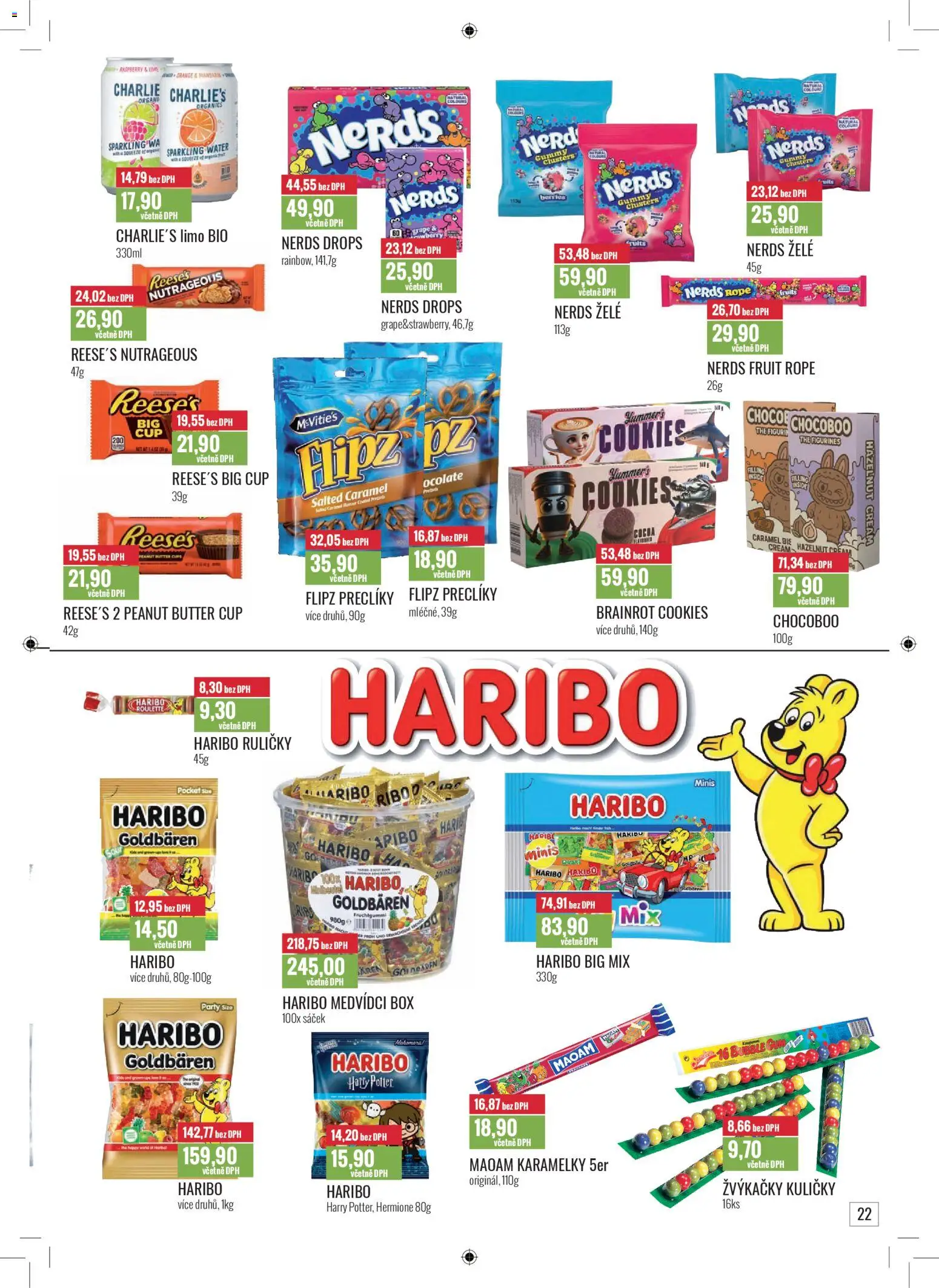 Ratio leták od 01.11.2025 | Strana: 23 | Produkty: Box, Haribo, Karamelky, Kuličky